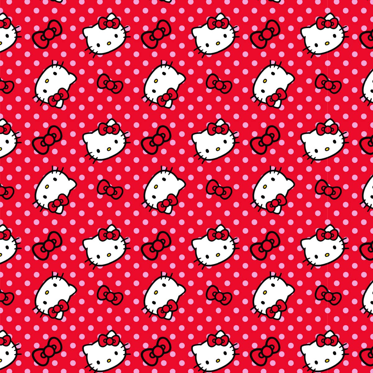 Hello Kitty® Polka Dot Cotton Fabric