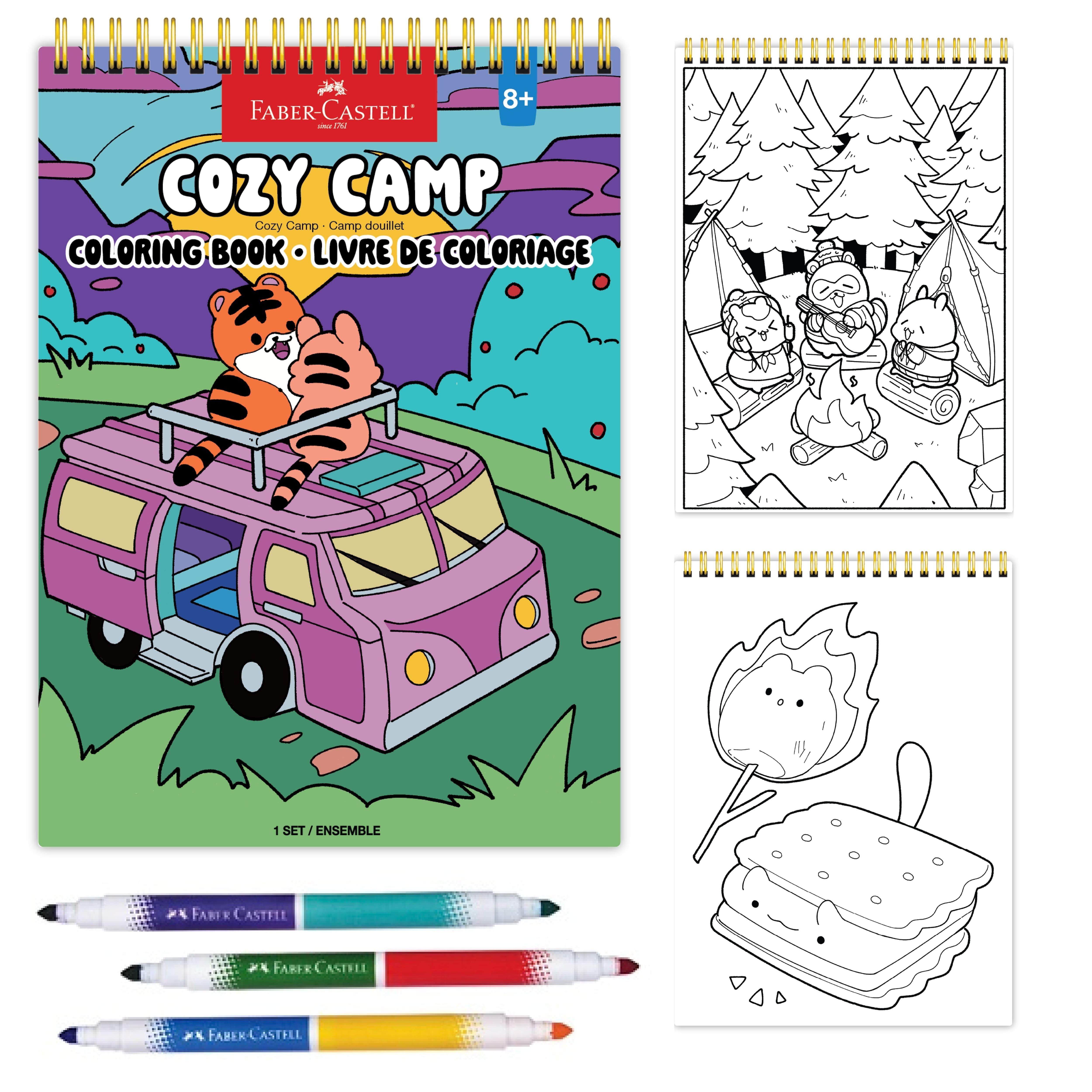 Faber-Castell® Cozy Camp Coloring Book Set