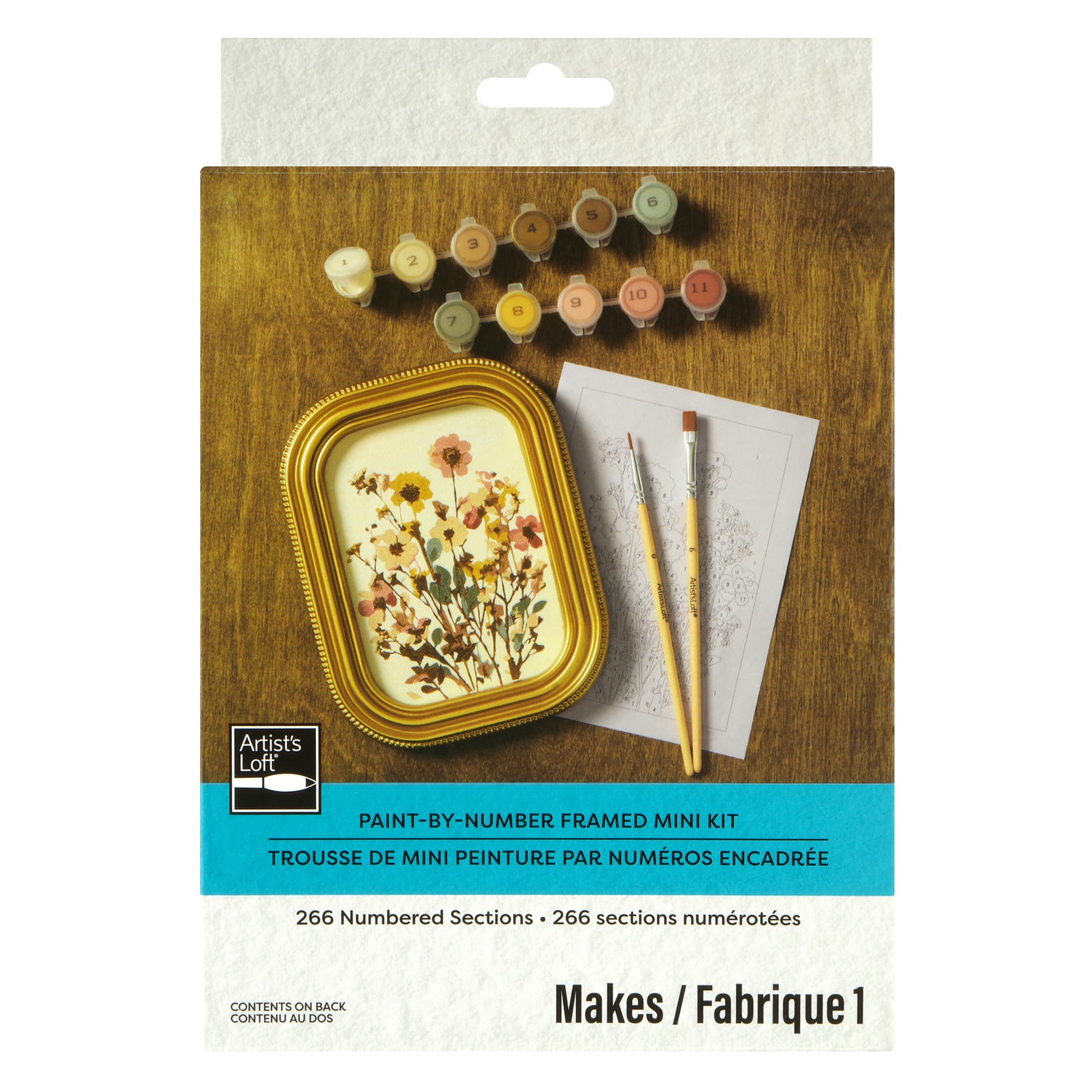Dried Wildflowers Paint-by-Number Framed Mini Kit by Artist's Loft®