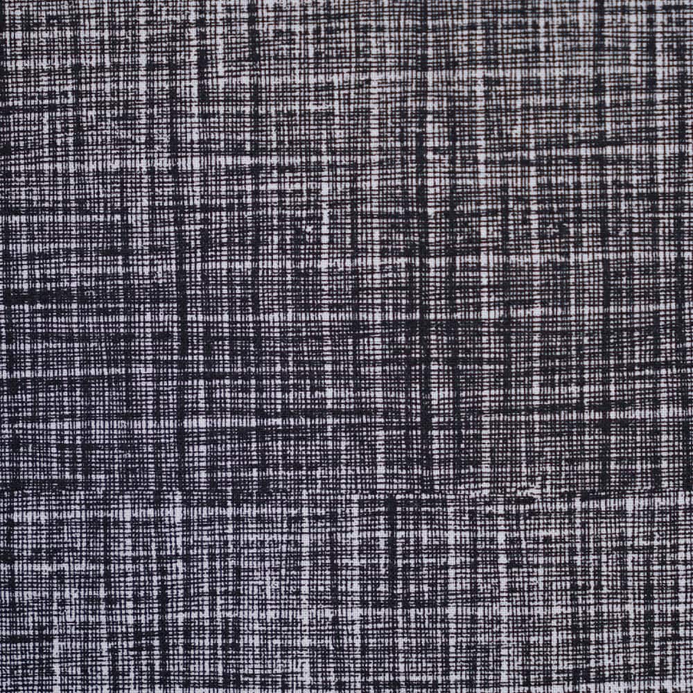 Black & White Minni Crosshatch Cotton Fabric
