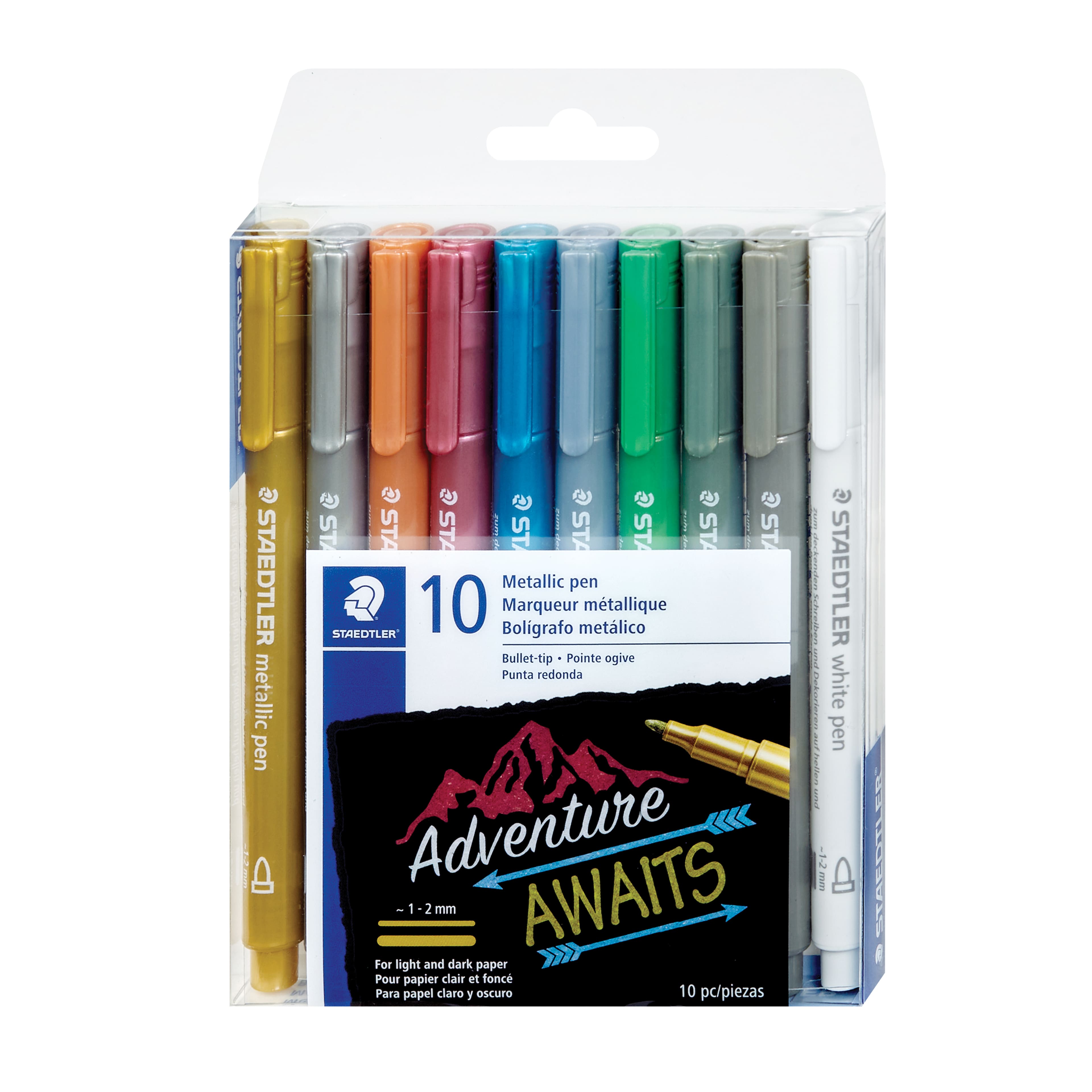 Staedtler® 10 Color Bullet Tip Metallic Pen Set