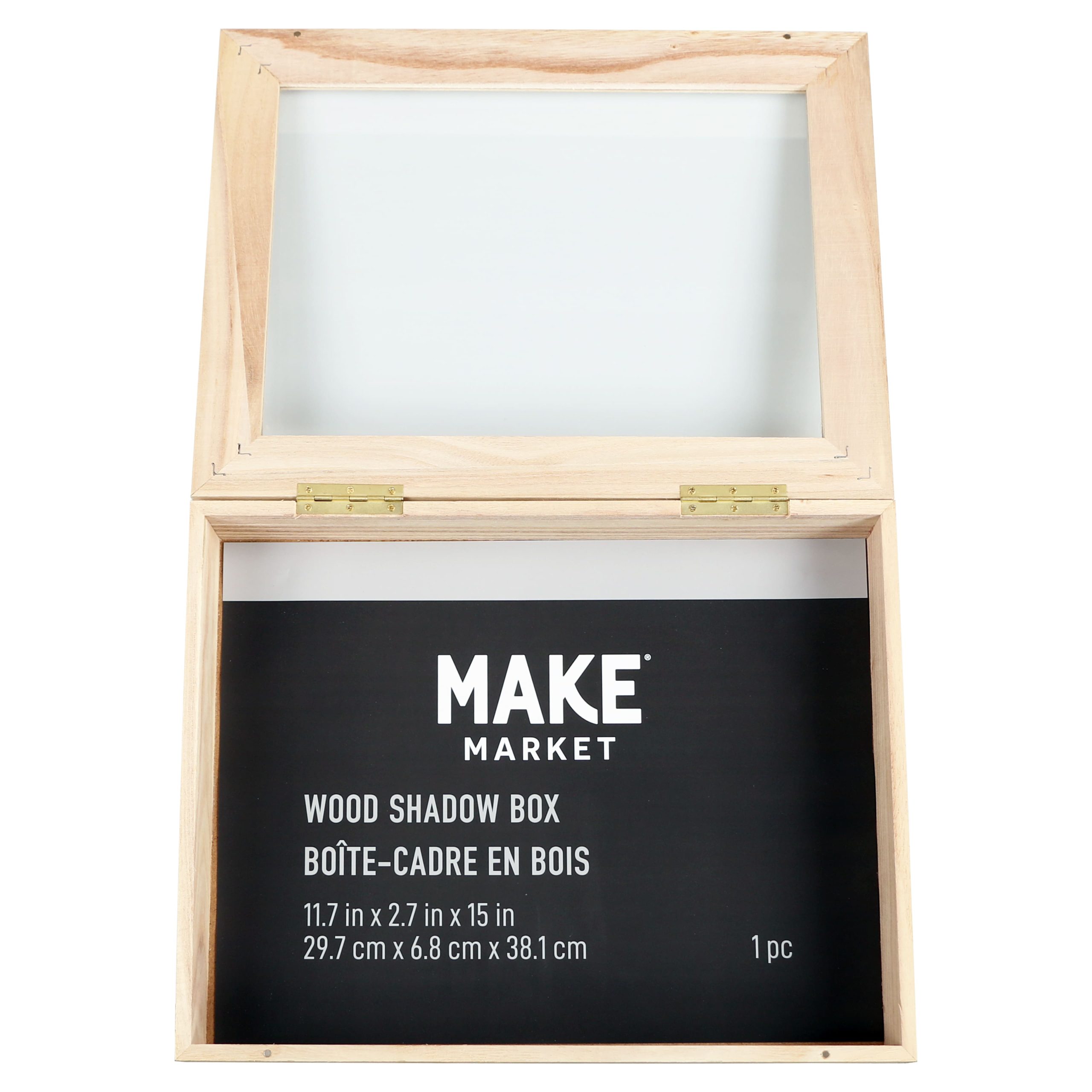 11.7" x 15" Hinged Wood Shadow Box by Make Market® - Image 4