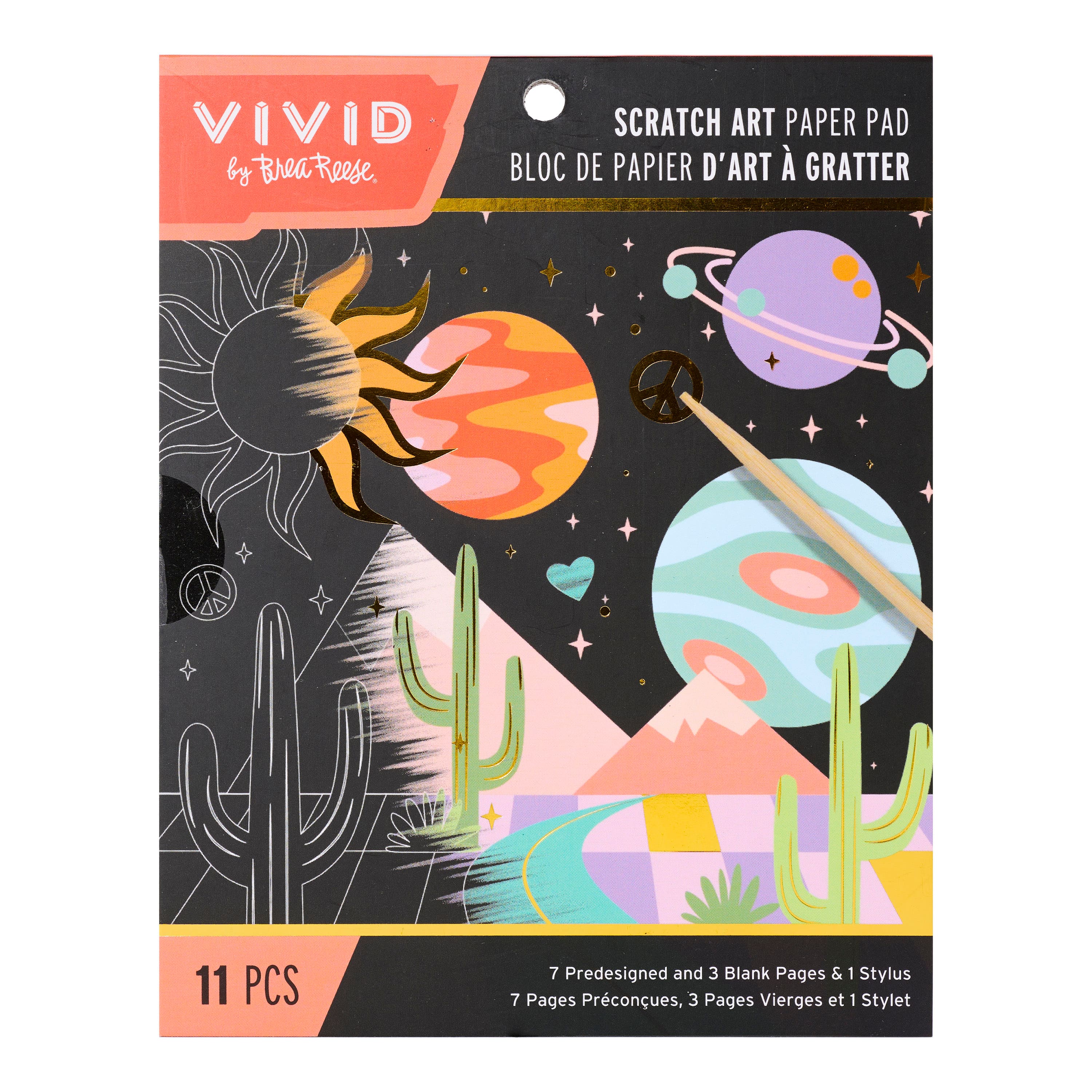 Vivid by Brea Reese® Groovy Scratch Art Pad