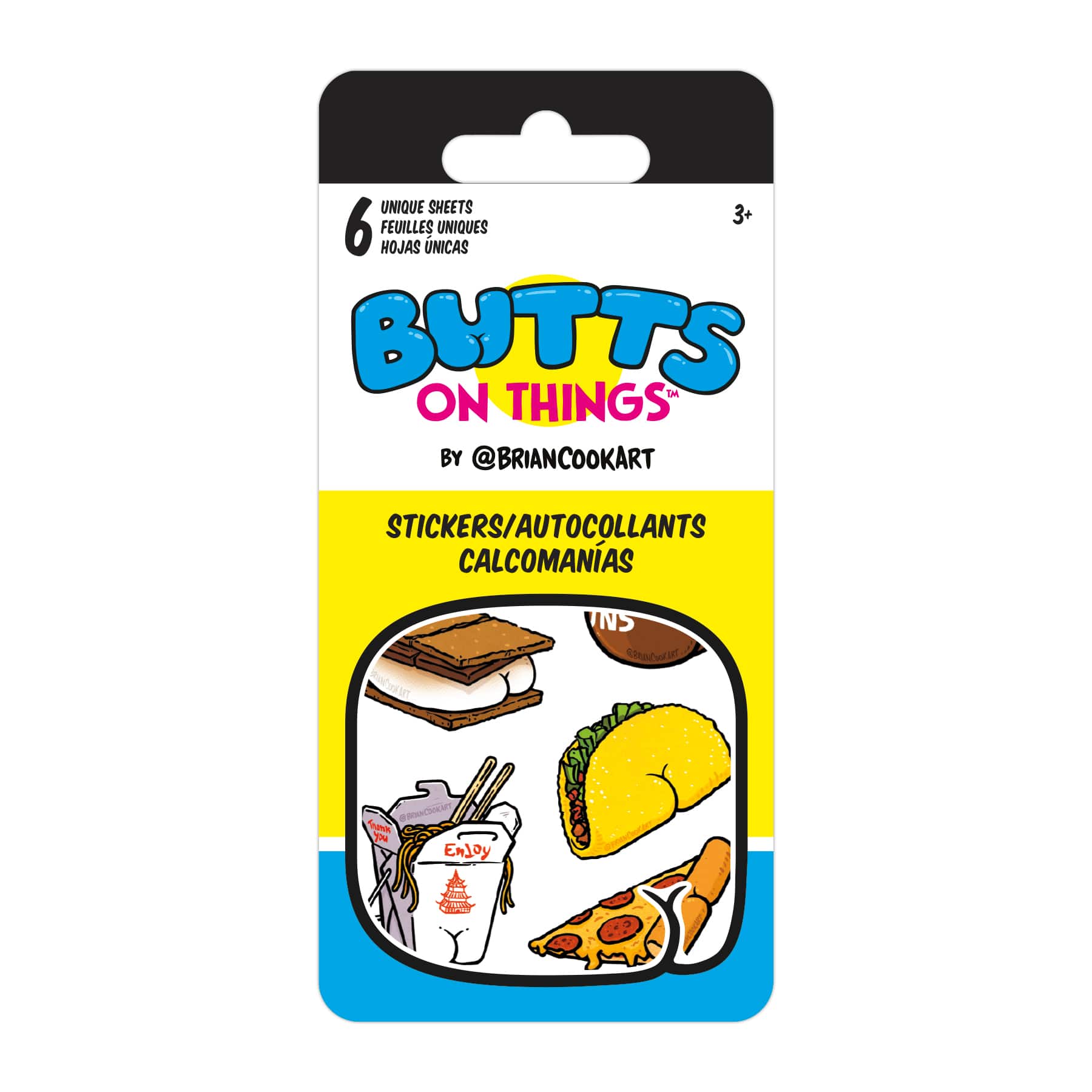 Butts on Things™ Mini Sticker Slim Flip Pad