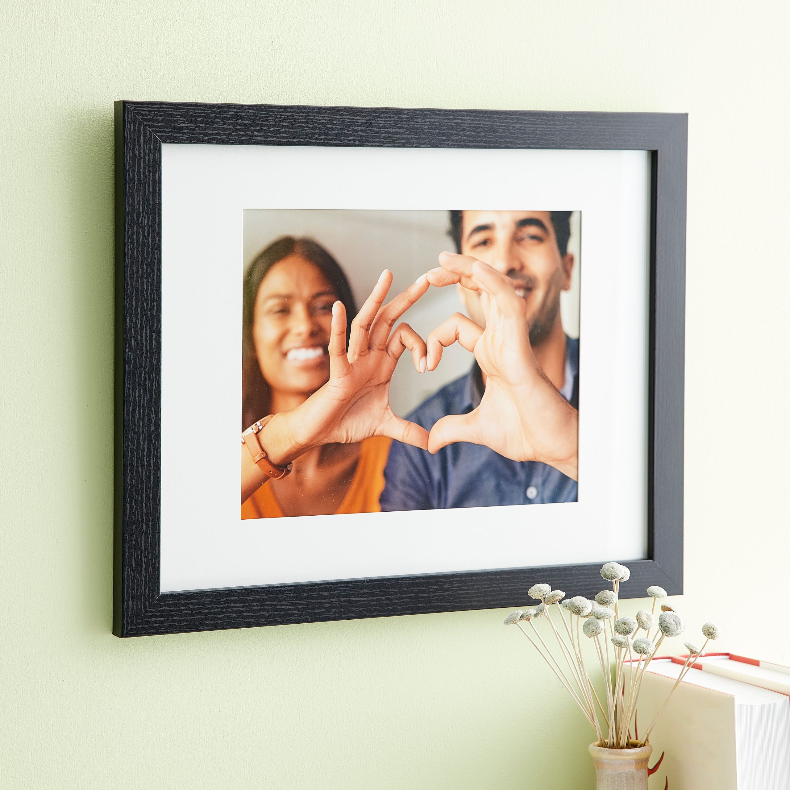 Black Belmont Frame with Mat by Studio Décor® - Image 2