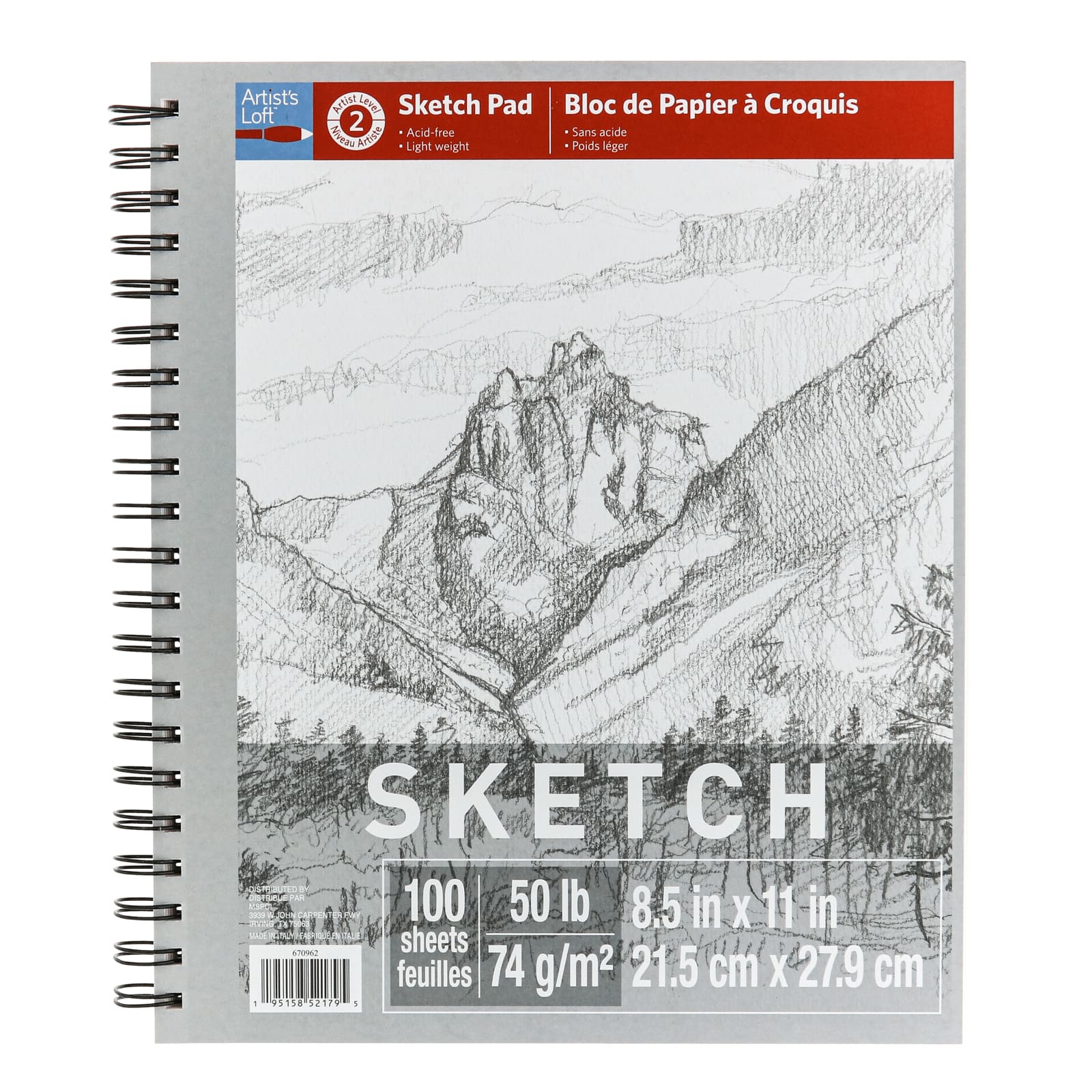 Sketch Pad by Artist's Loft™, 8.5" x 11"