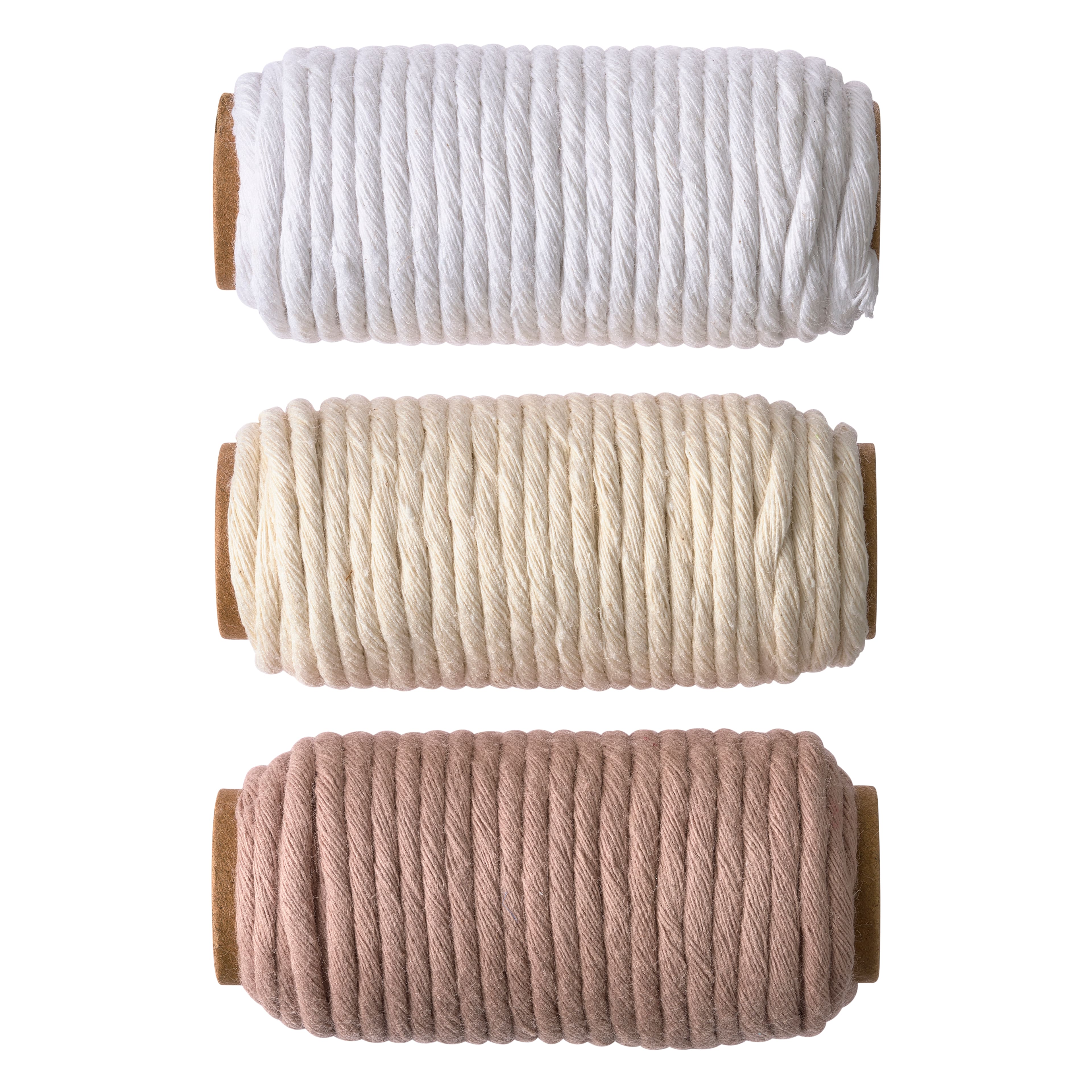 3mm White Cotton Macramé Cords by Bead Landing™