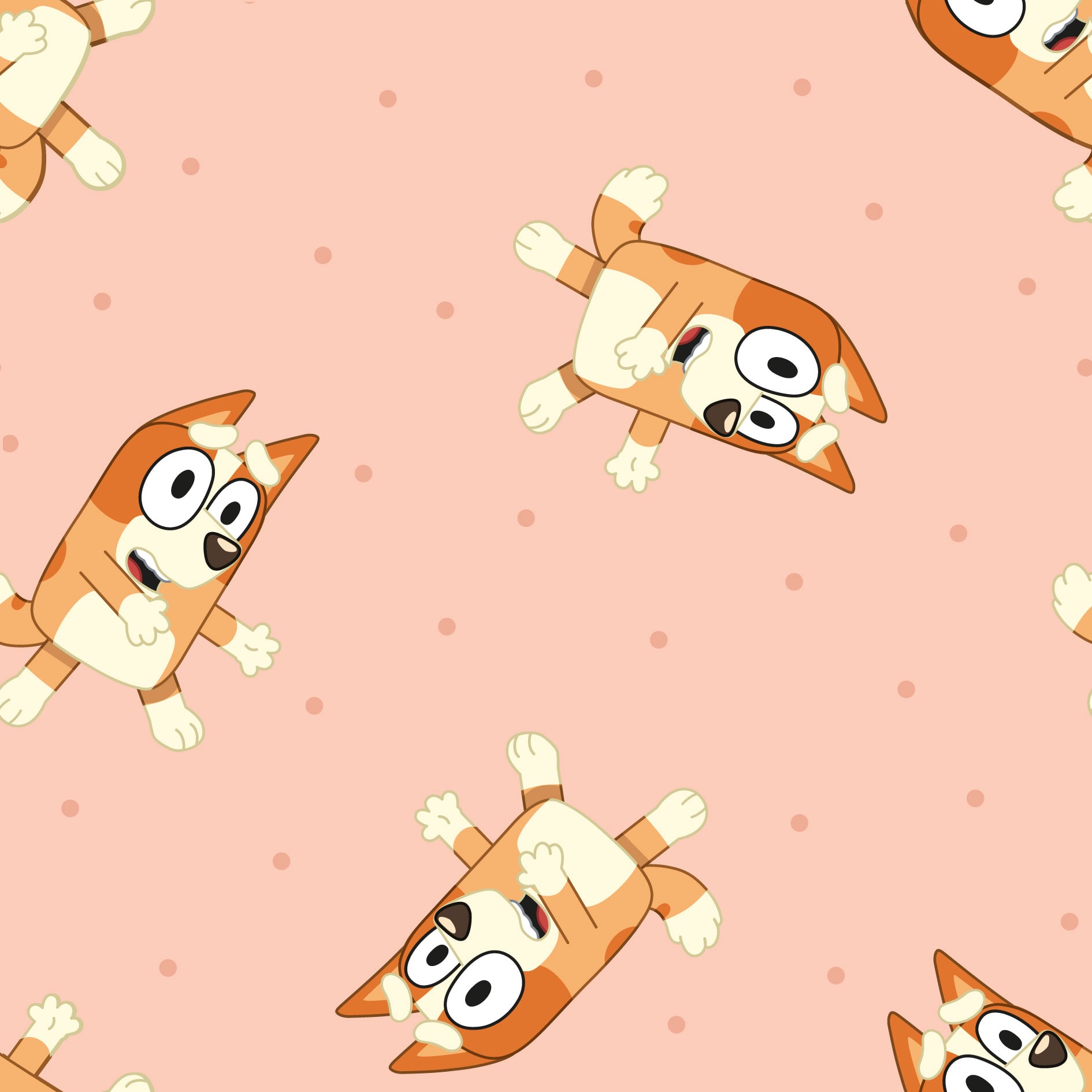 Bluey Bingo Toss Cotton Fabric