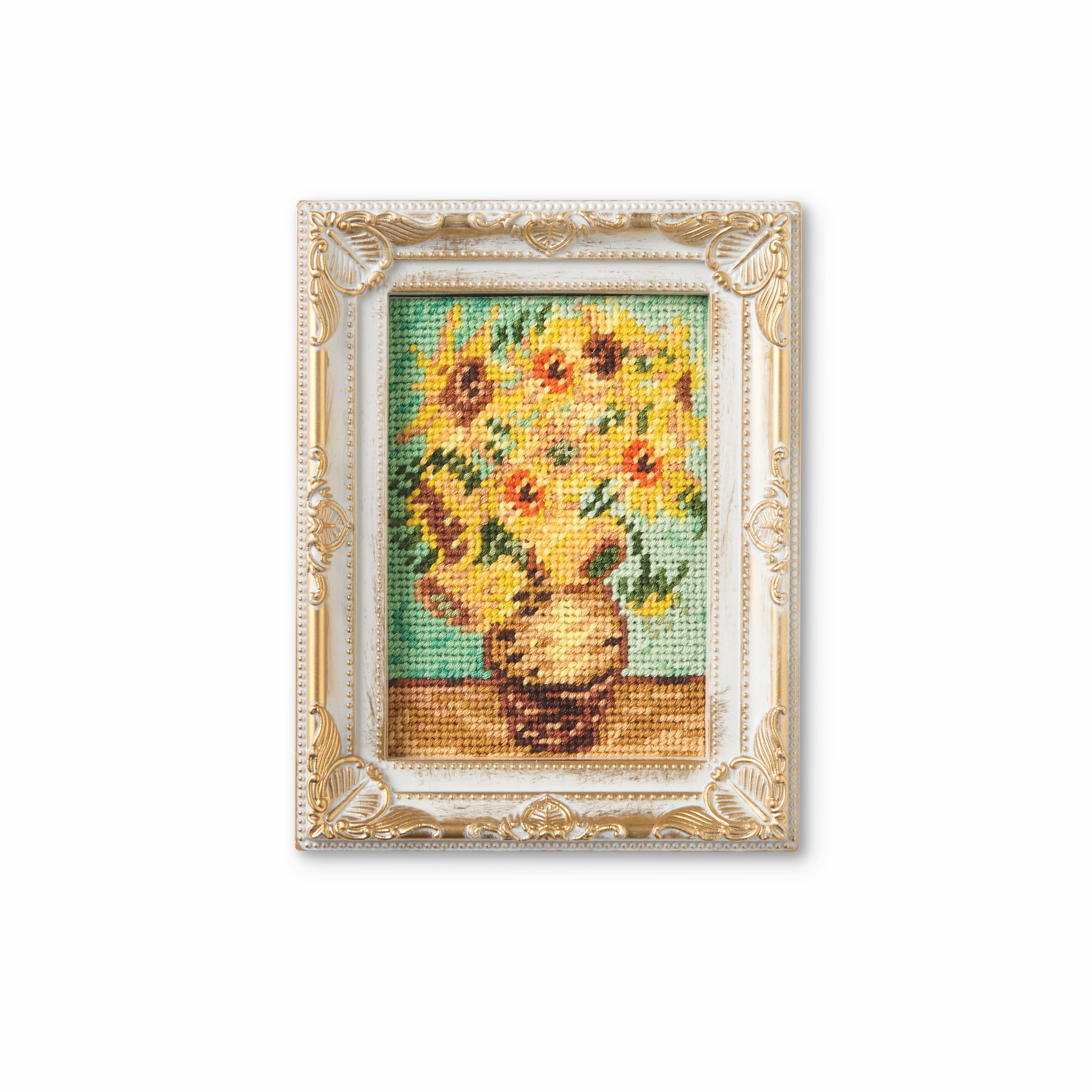 3" x 4" Sunflower with Frame Needlepoint Kit by Loops & Threads®