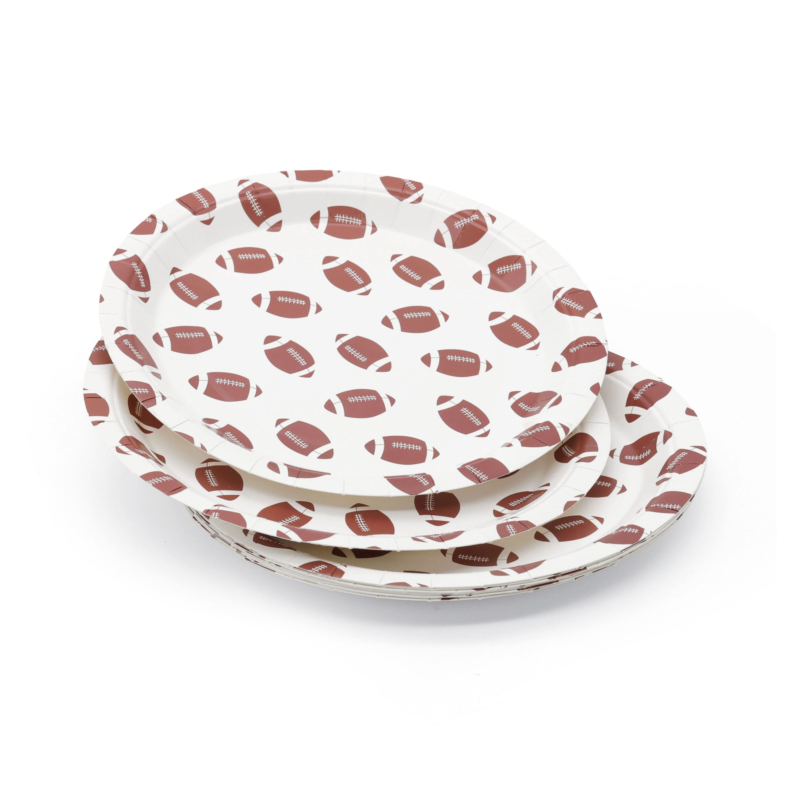 9" Football Paper Plates, 10ct. by Celebrate It™ - Image 2