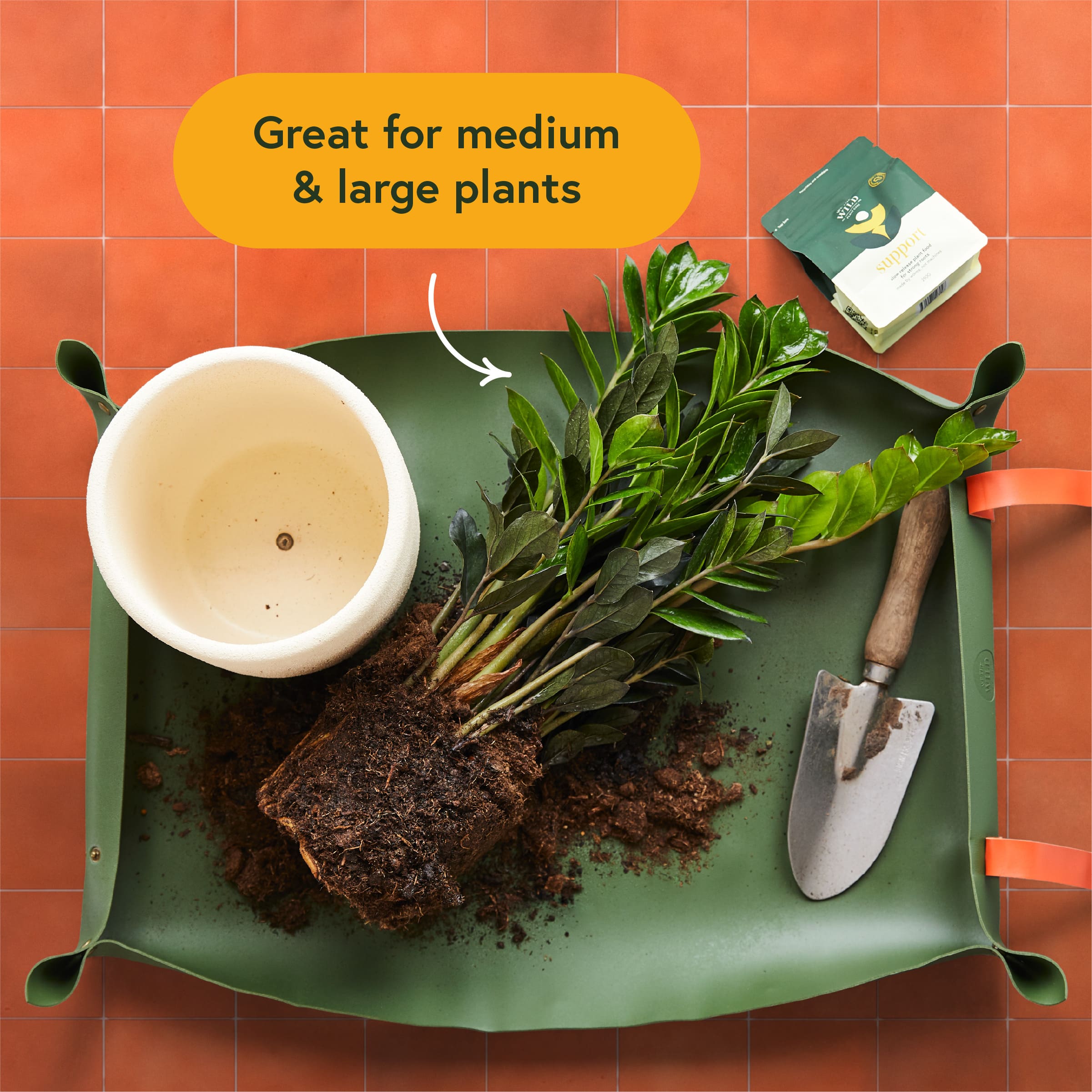 We The Wild™ 30" x 19" Reusable Waterproof Repotting Mat - Image 2