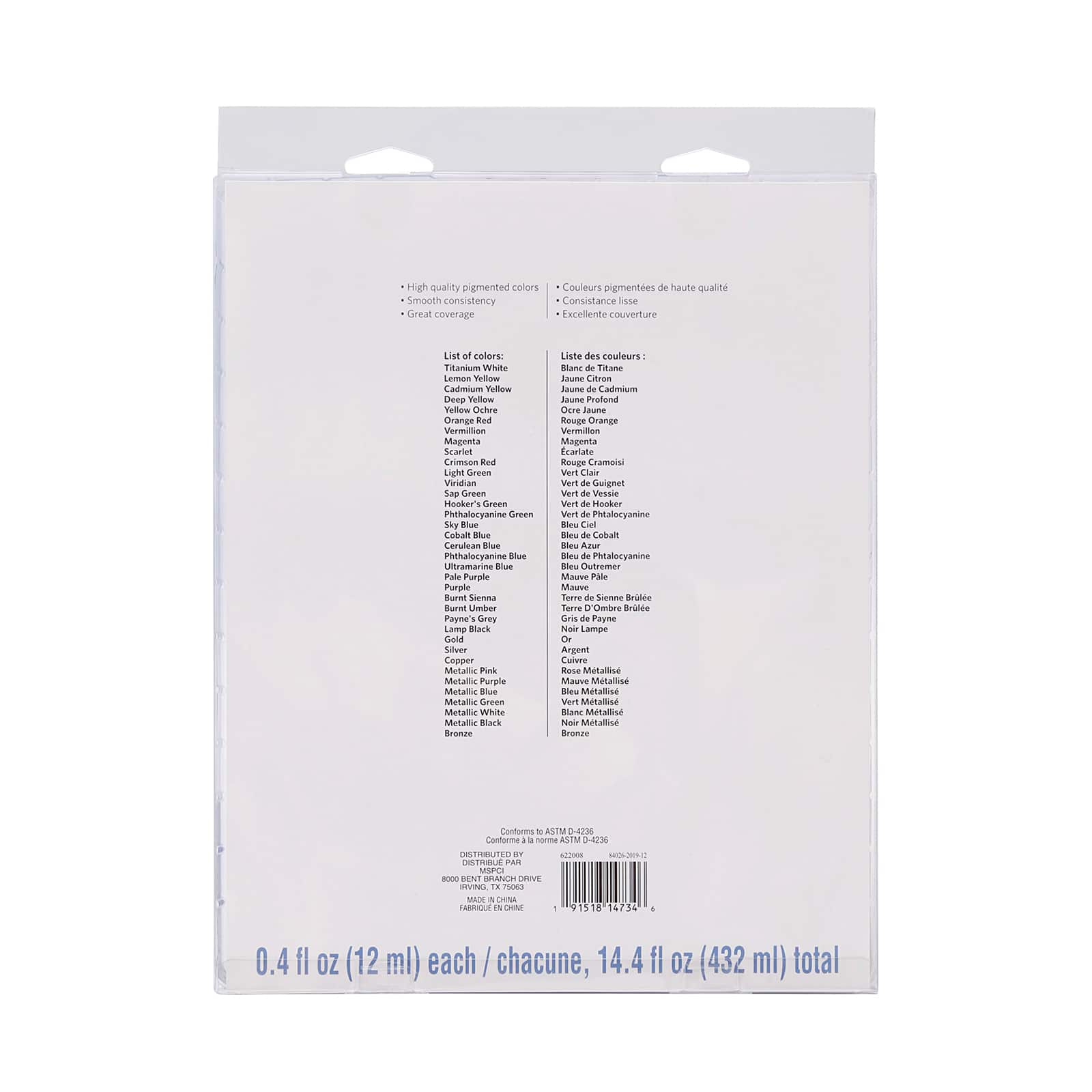 36 Color Acrylic Paint Value Pack by Artist's Loft™ Necessities™ - Image 4