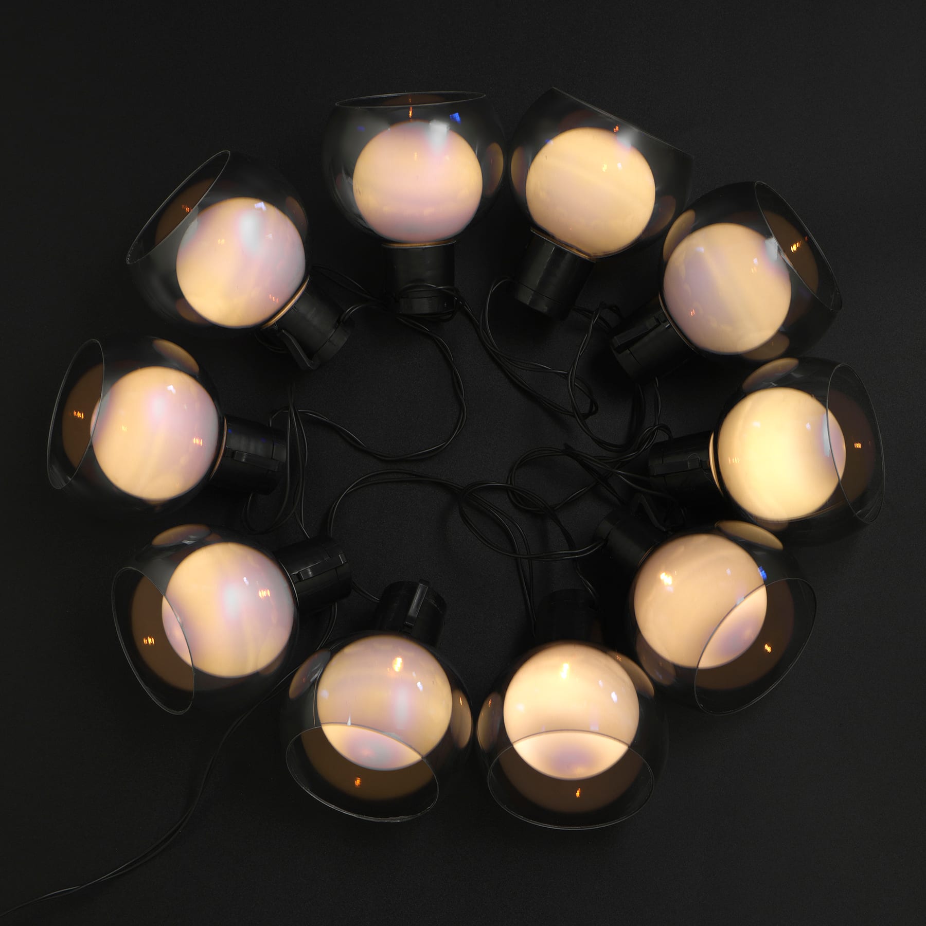 10ct. Gray Bowl Shade String Lights by Ashland®