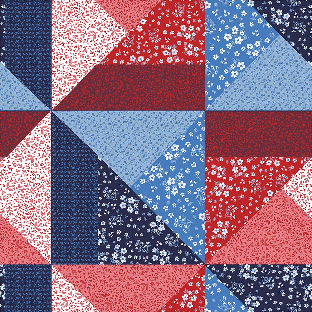 Eugene Textiles Floral American Quilt Cotton Quilting Fabric