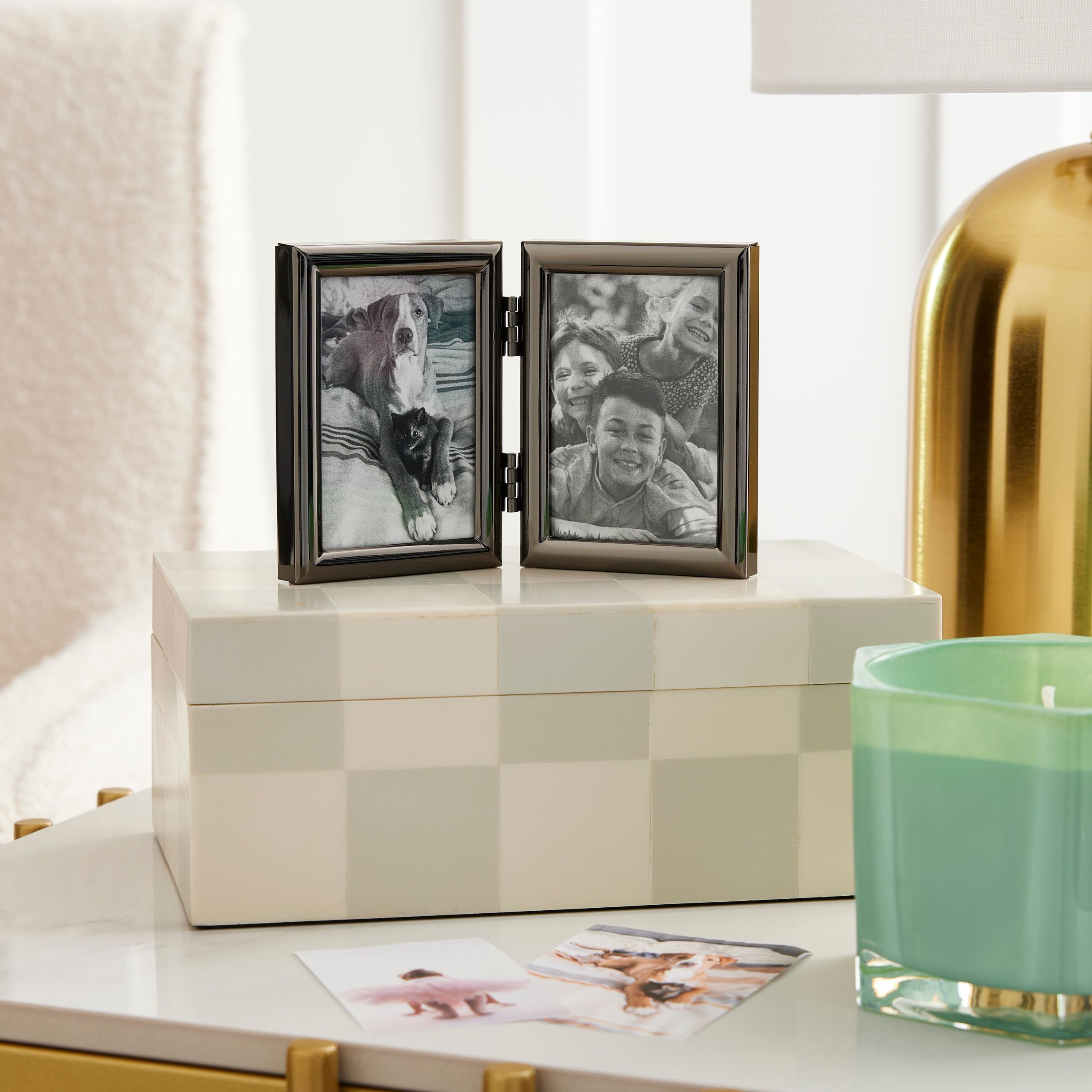2 Opening Black Hinged Mini Frame by Studio Décor® - Image 2