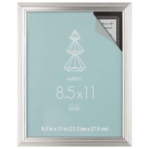 Aspect 8.5" x 11" Silver Narrow Frame by Studio Décor®
