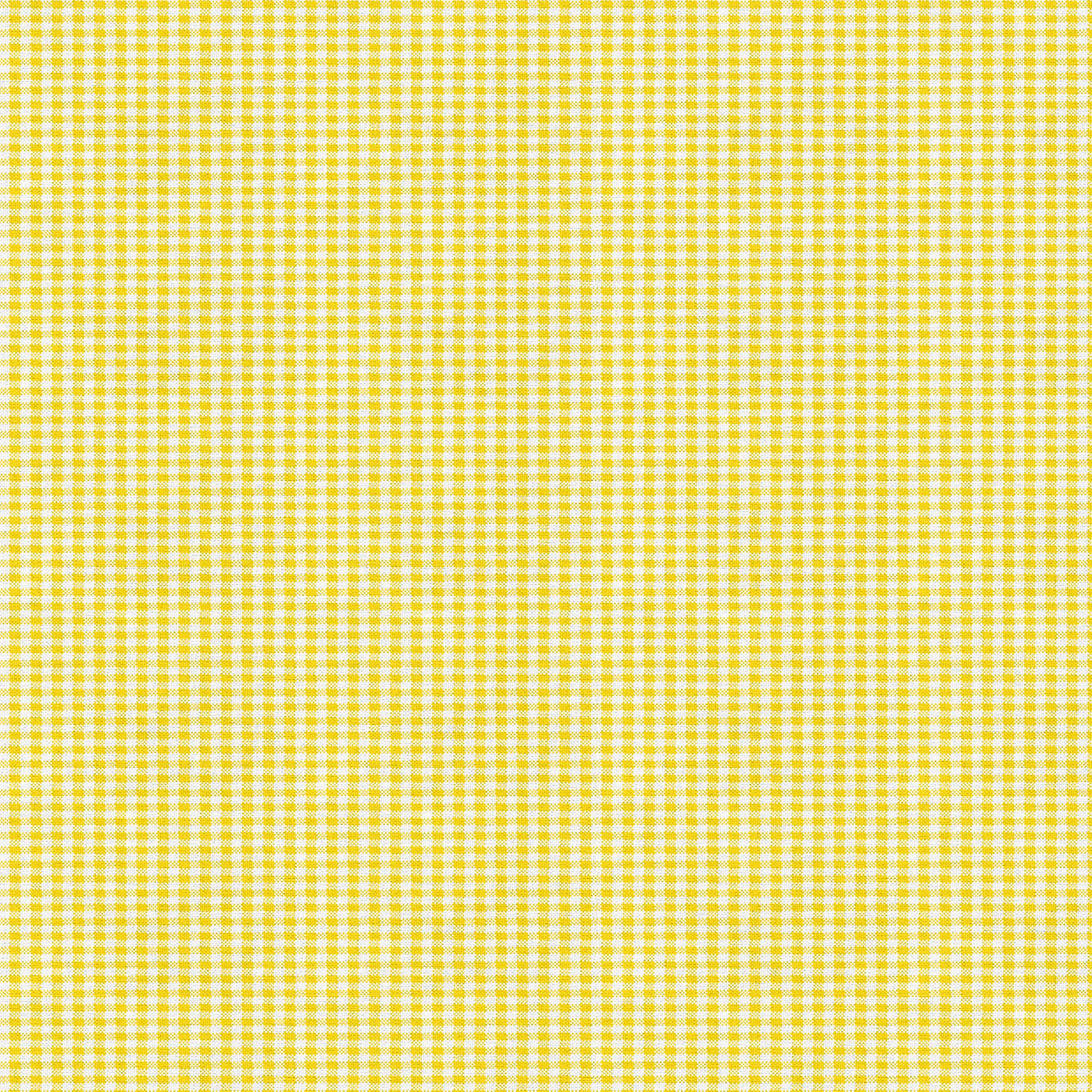 Fabric Editions Yellow Gingham Cotton Fabric