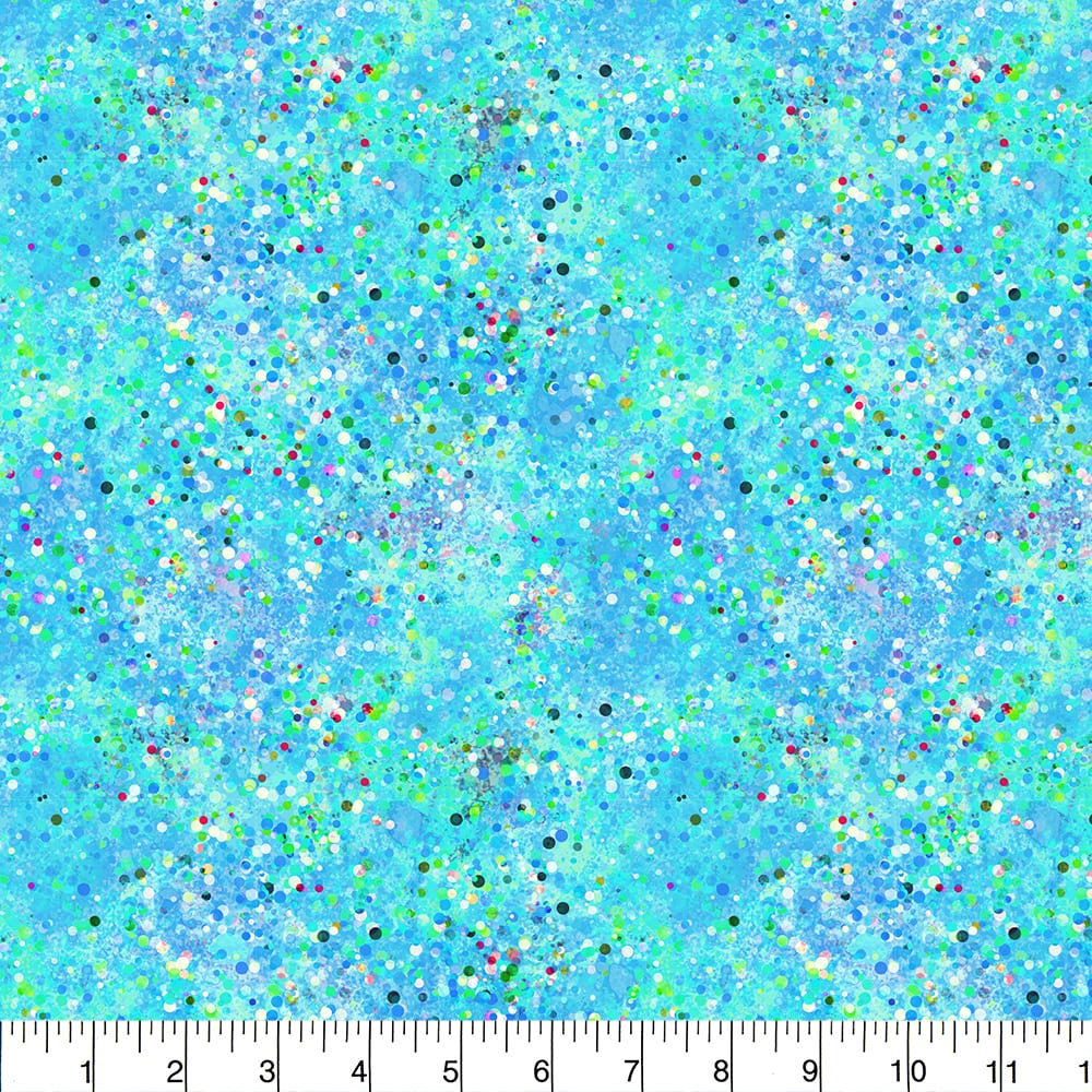 Fabric Traditions Blue Confetti Cotton Quilting Fabric