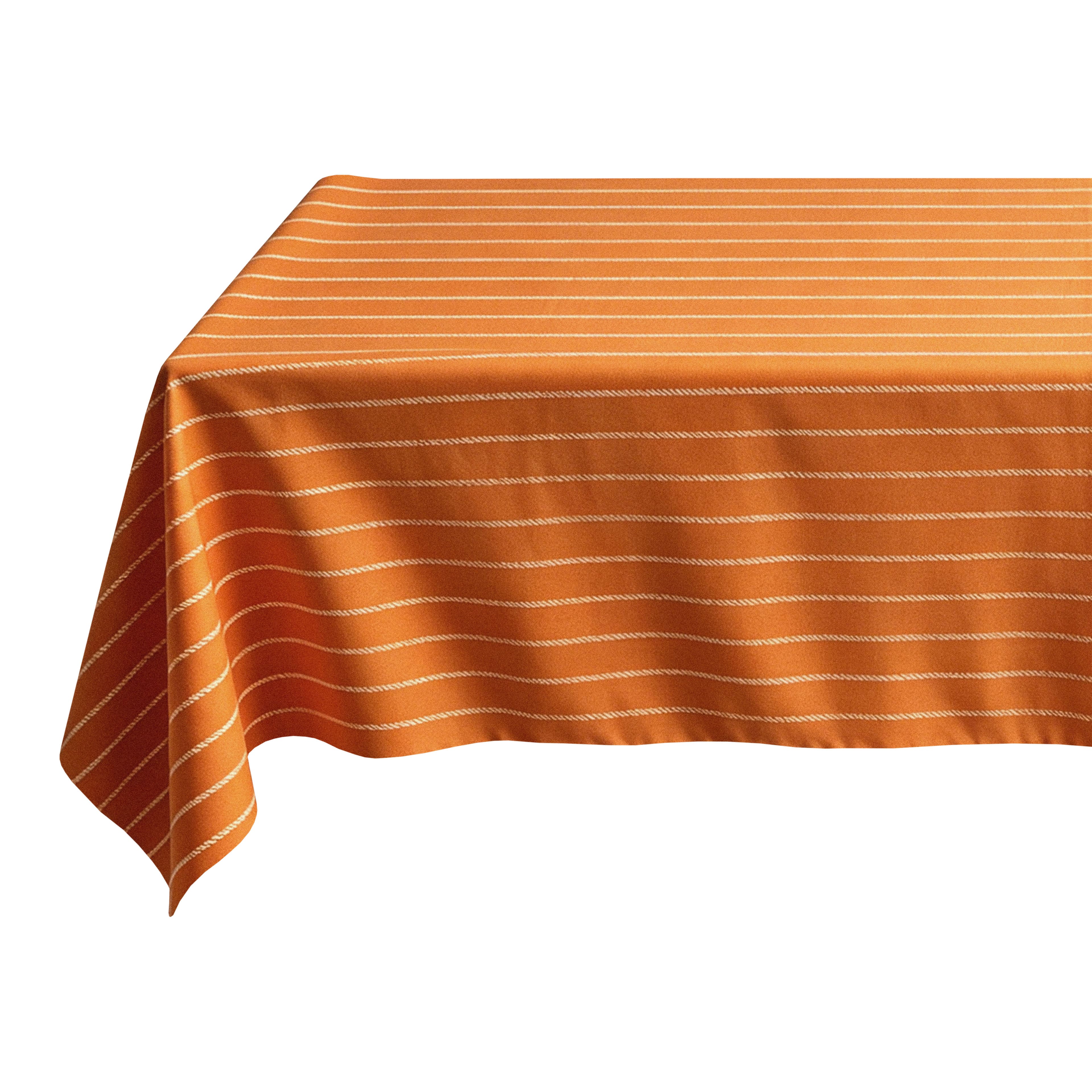 52" x 70" Halloween Orange with Stripes Tablecloth by Celebrate It™