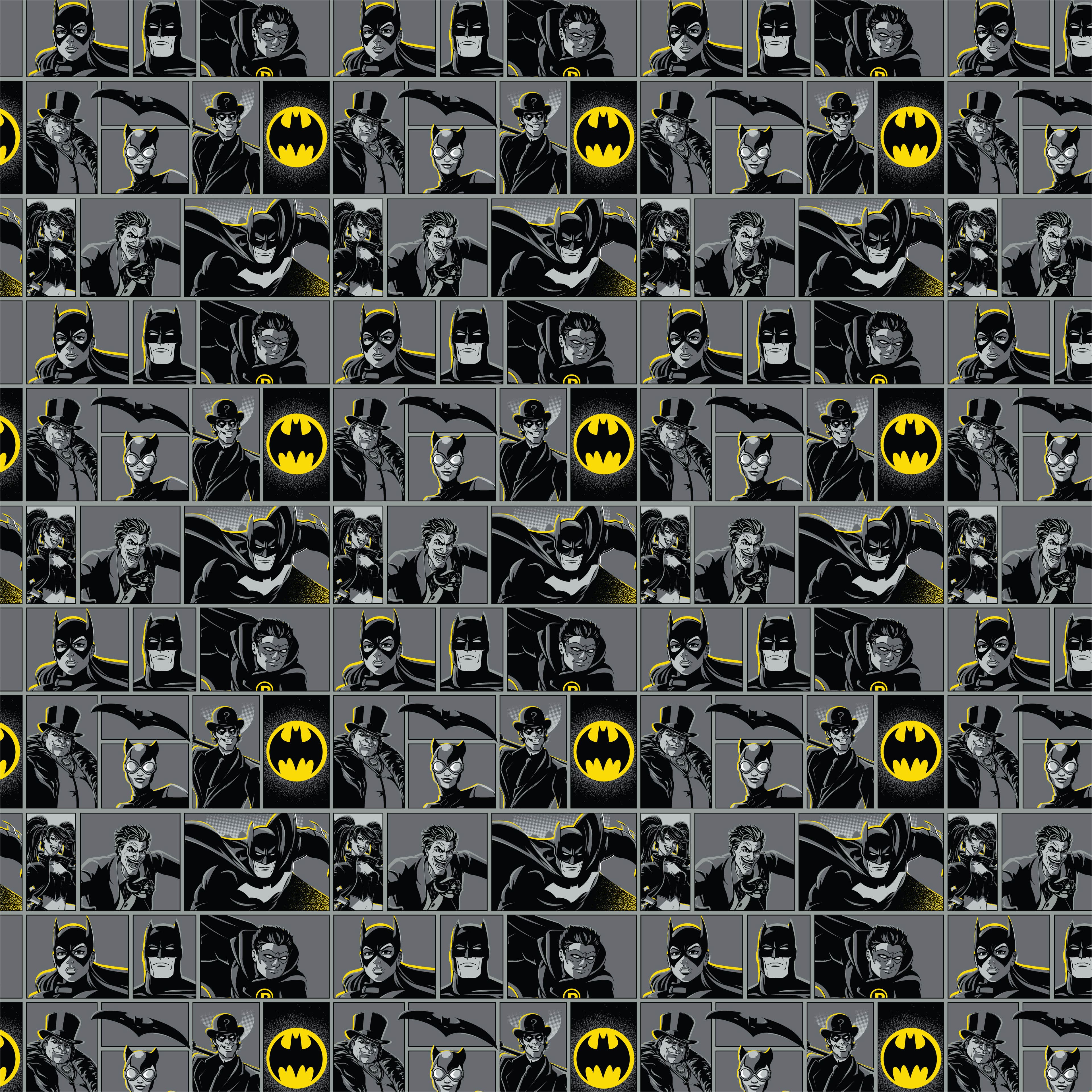 DC Comics Batman™ Team-Up Block Cotton Fabric
