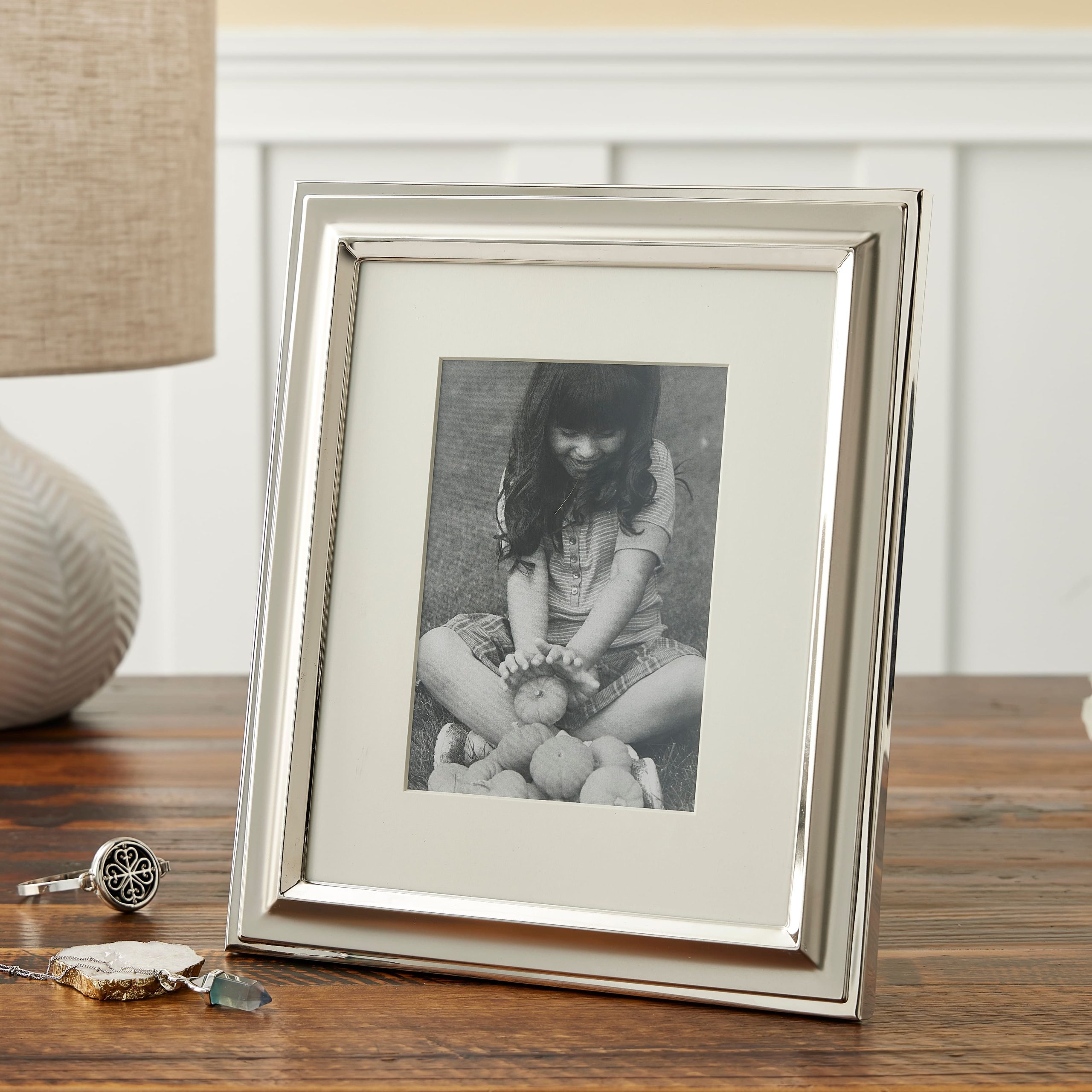 Expressions™ Silver Two Tone Frame with Mat by Studio Décor® - Image 2