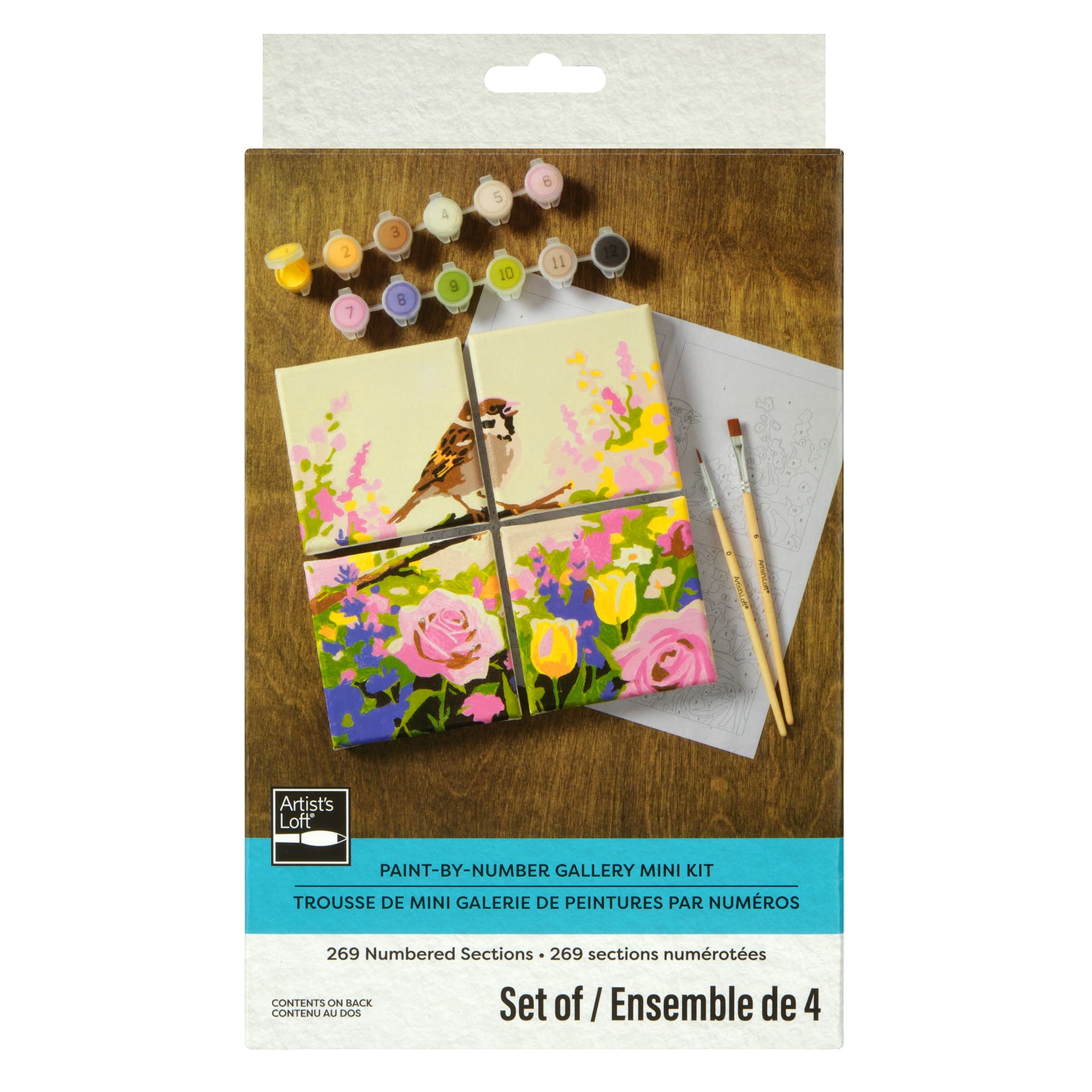 Sparrow Paint-by-Number Gallery Mini Kit by Artist's Loft®