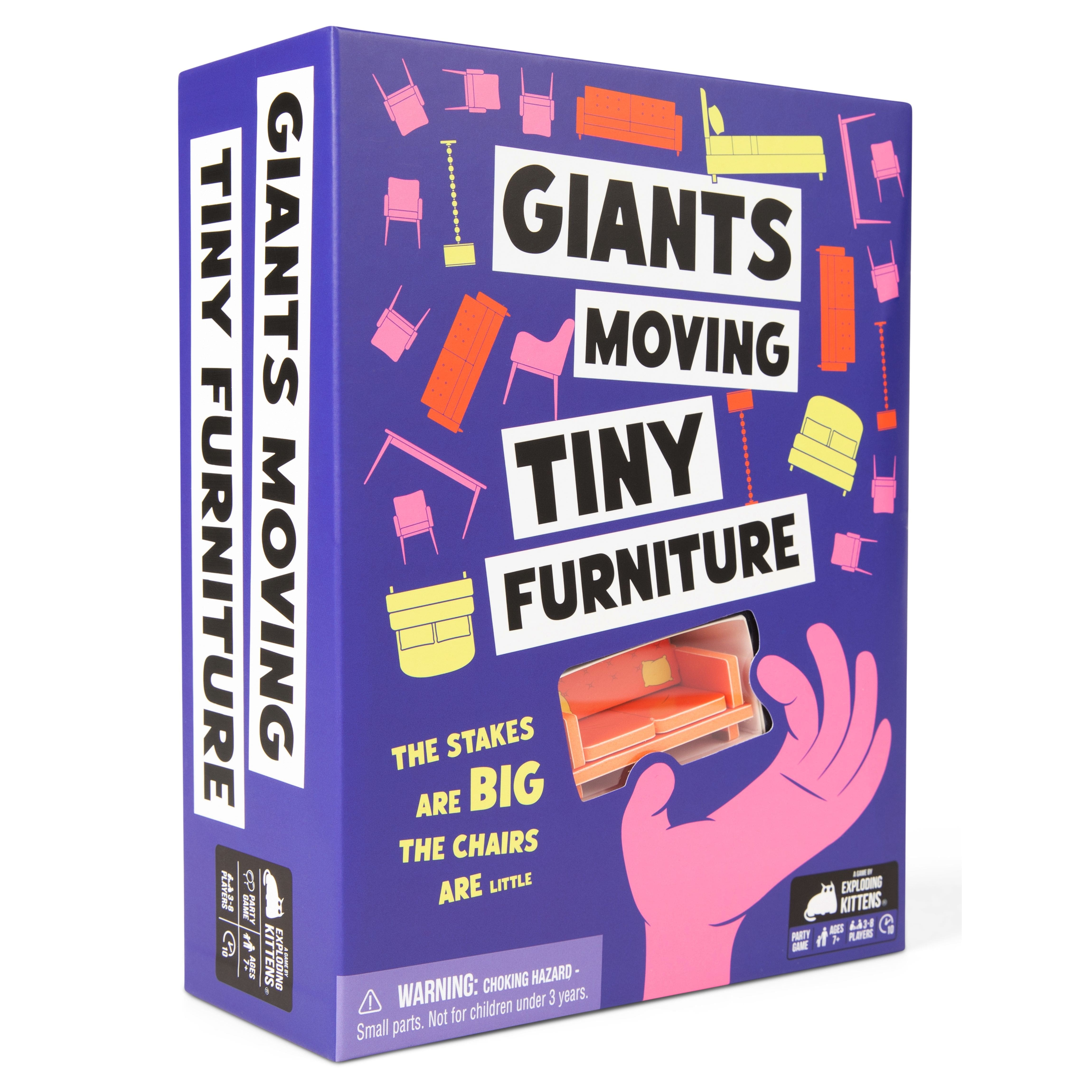 Giants Moving Tiny Furniture Party Game