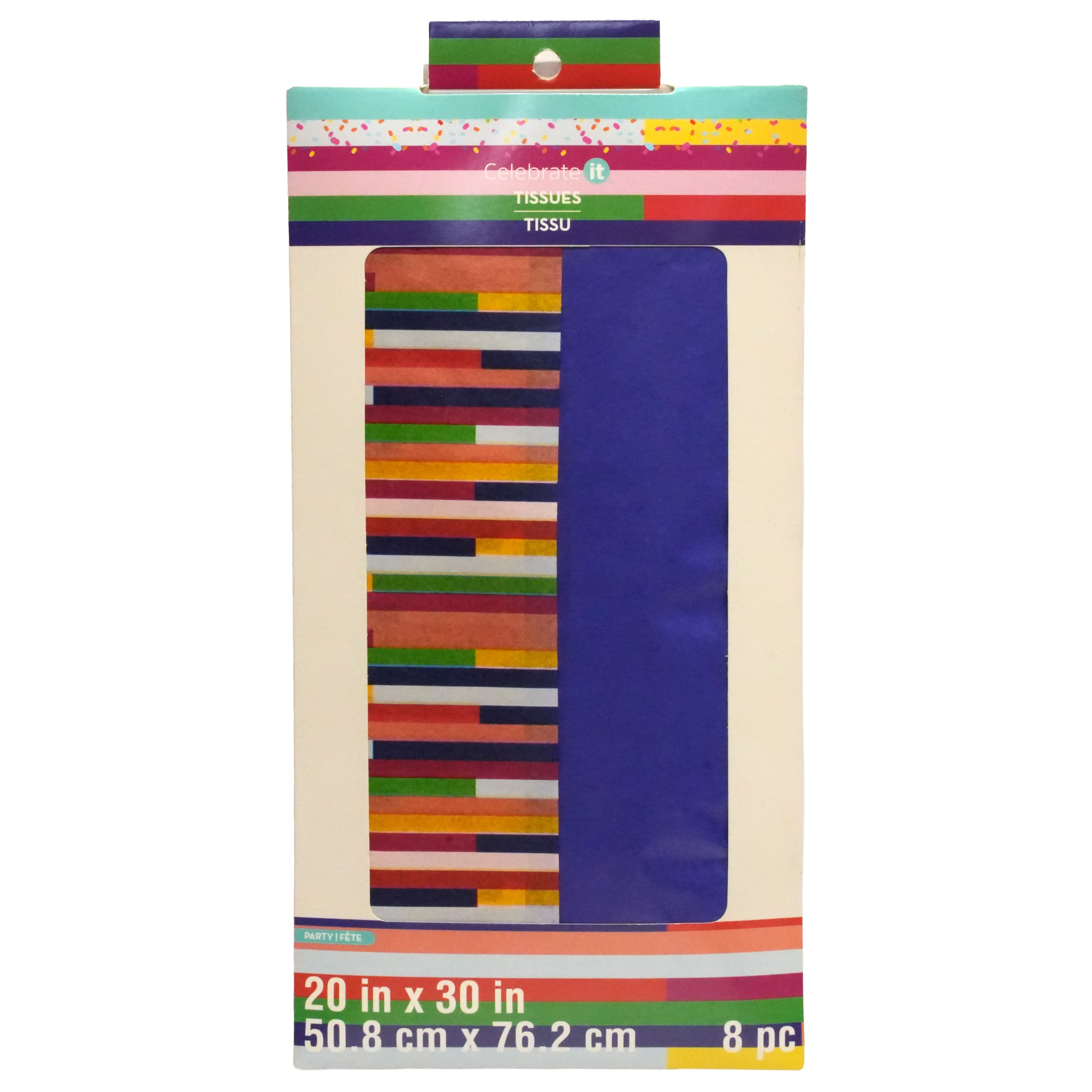 Blue & Stripes Tissue Paper Sheets, 8ct. by Celebrate It™