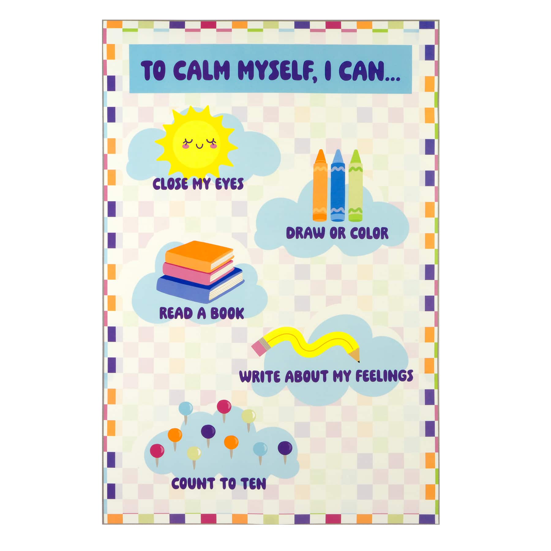 Class Rules! 12" x 18" Calming Corner Poster Set by B2C™ - Image 2