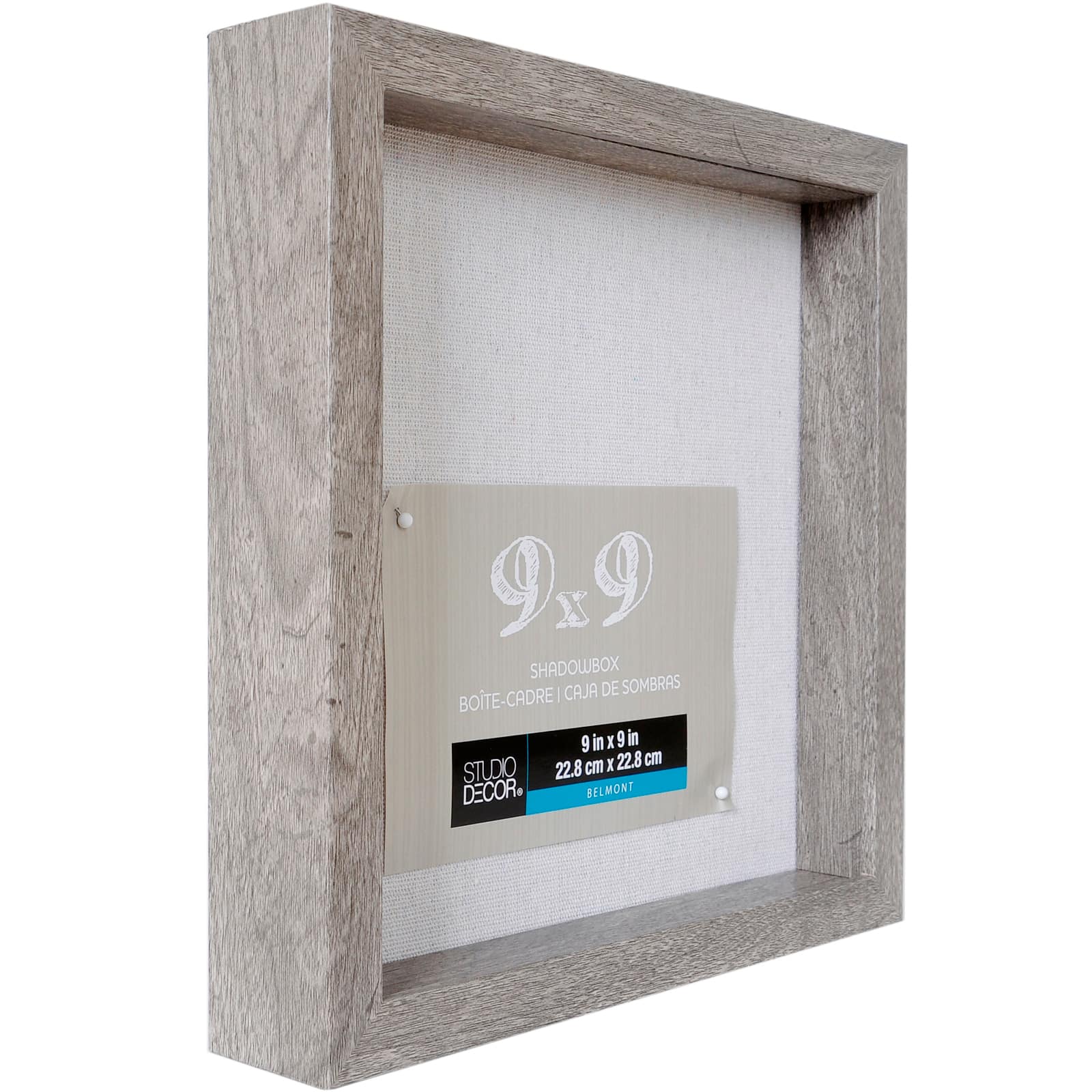 Gray Belmont Shadow Box by Studio Décor® - Image 3