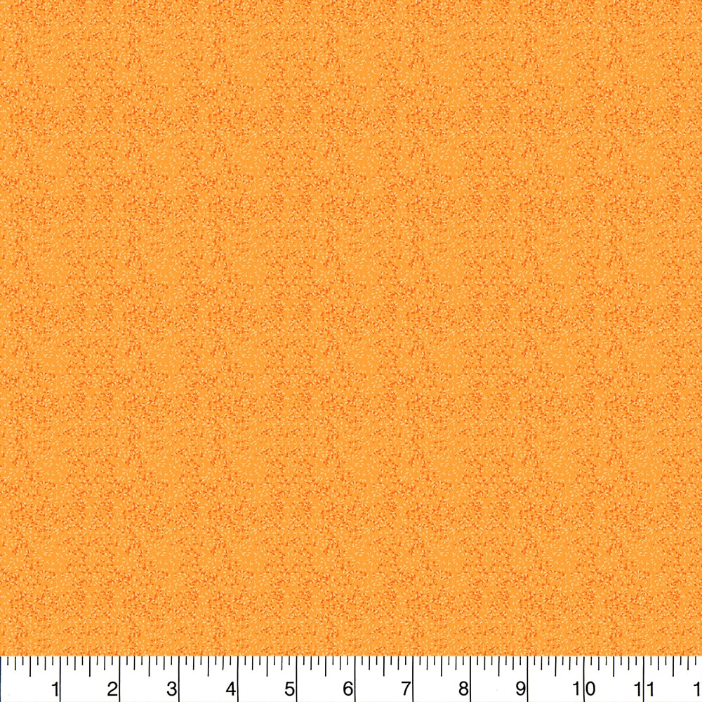 Fabric Traditions Orange Micro Leaf Blender Cotton Quilting Fabric