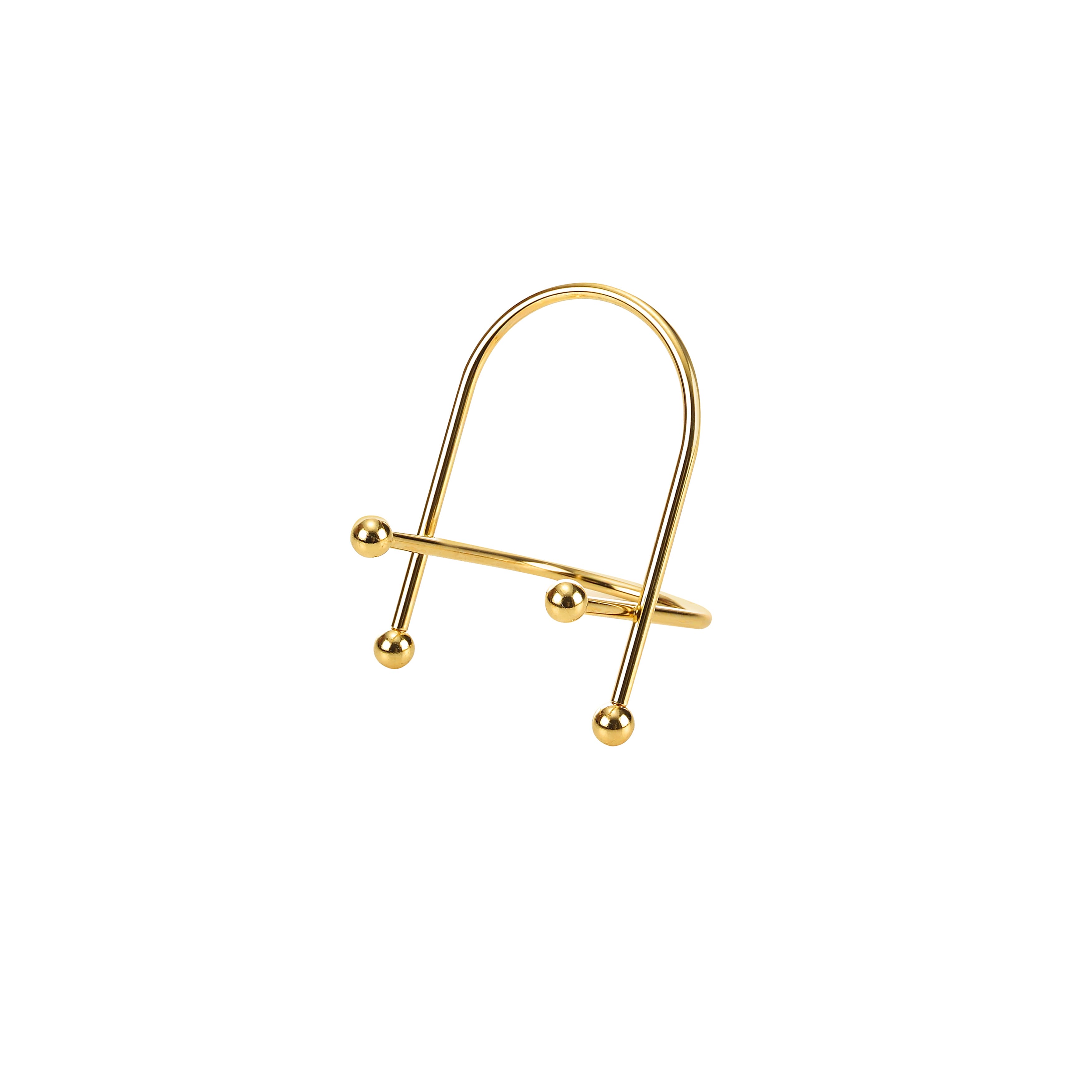 Golden Curved Wire Photo Easel by Studio Décor®
