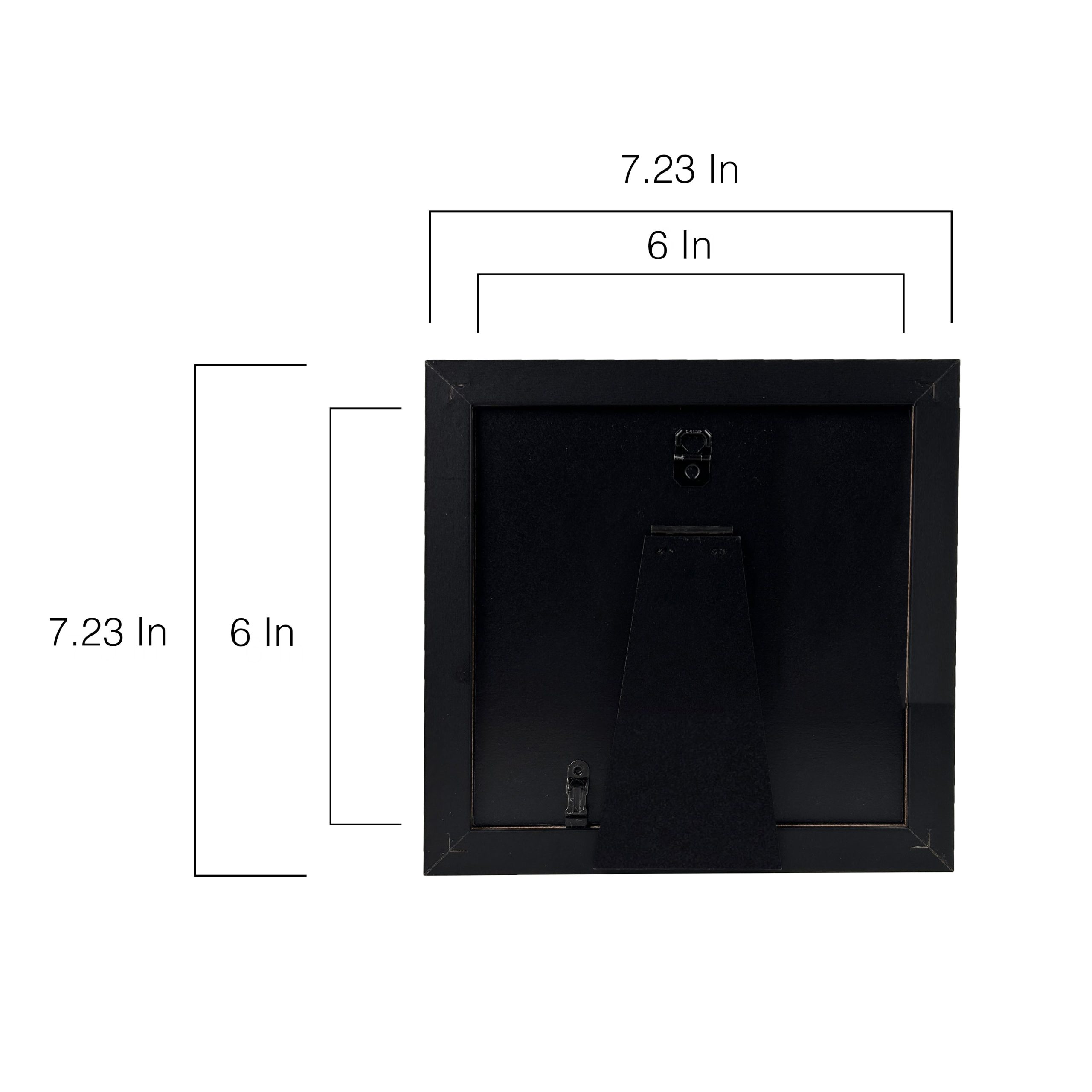 Basics™ 6" x 6" Black Flat Frame by Studio Décor® - Image 4