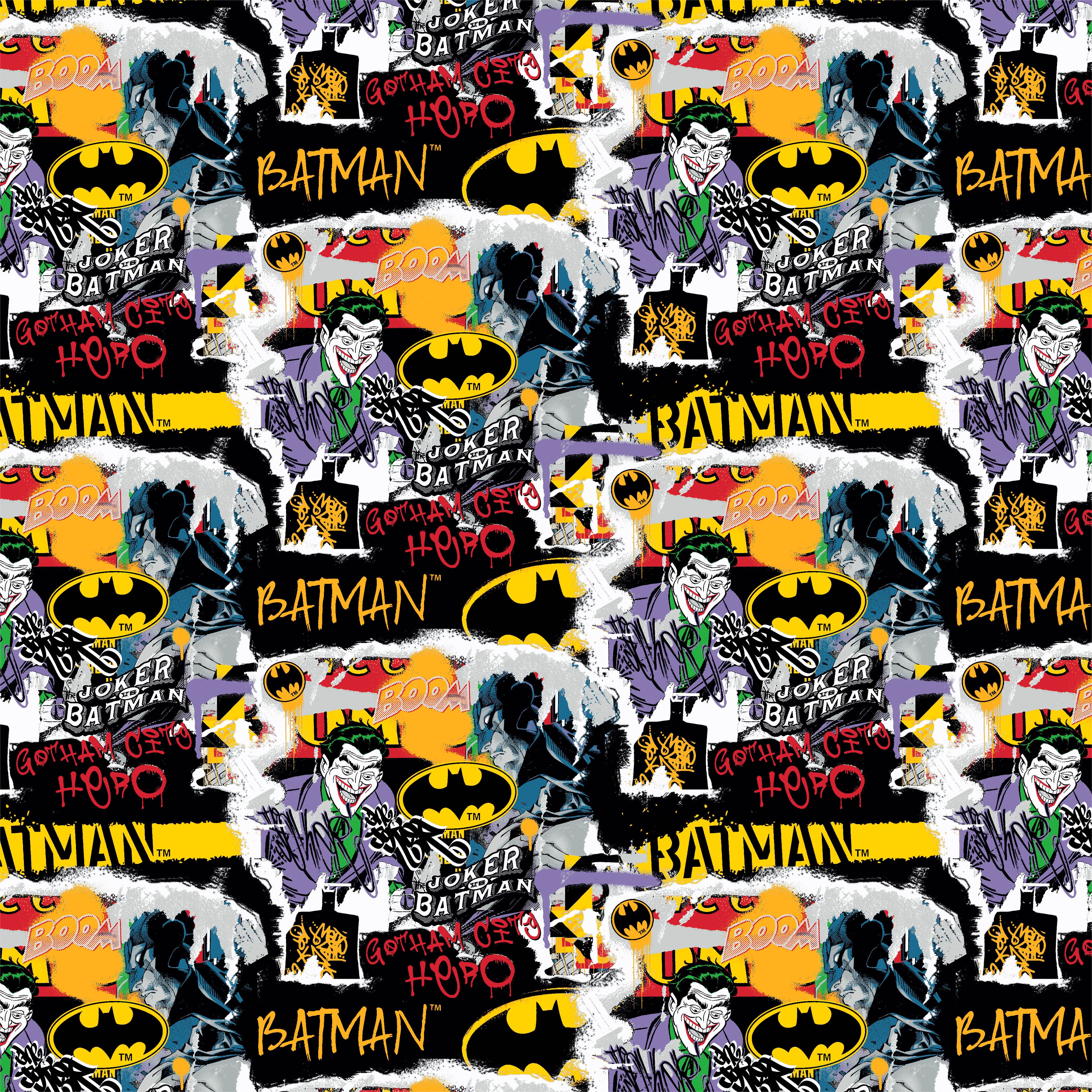 DC Comics Batman™ & The Joker™ Packed Cotton Fabric
