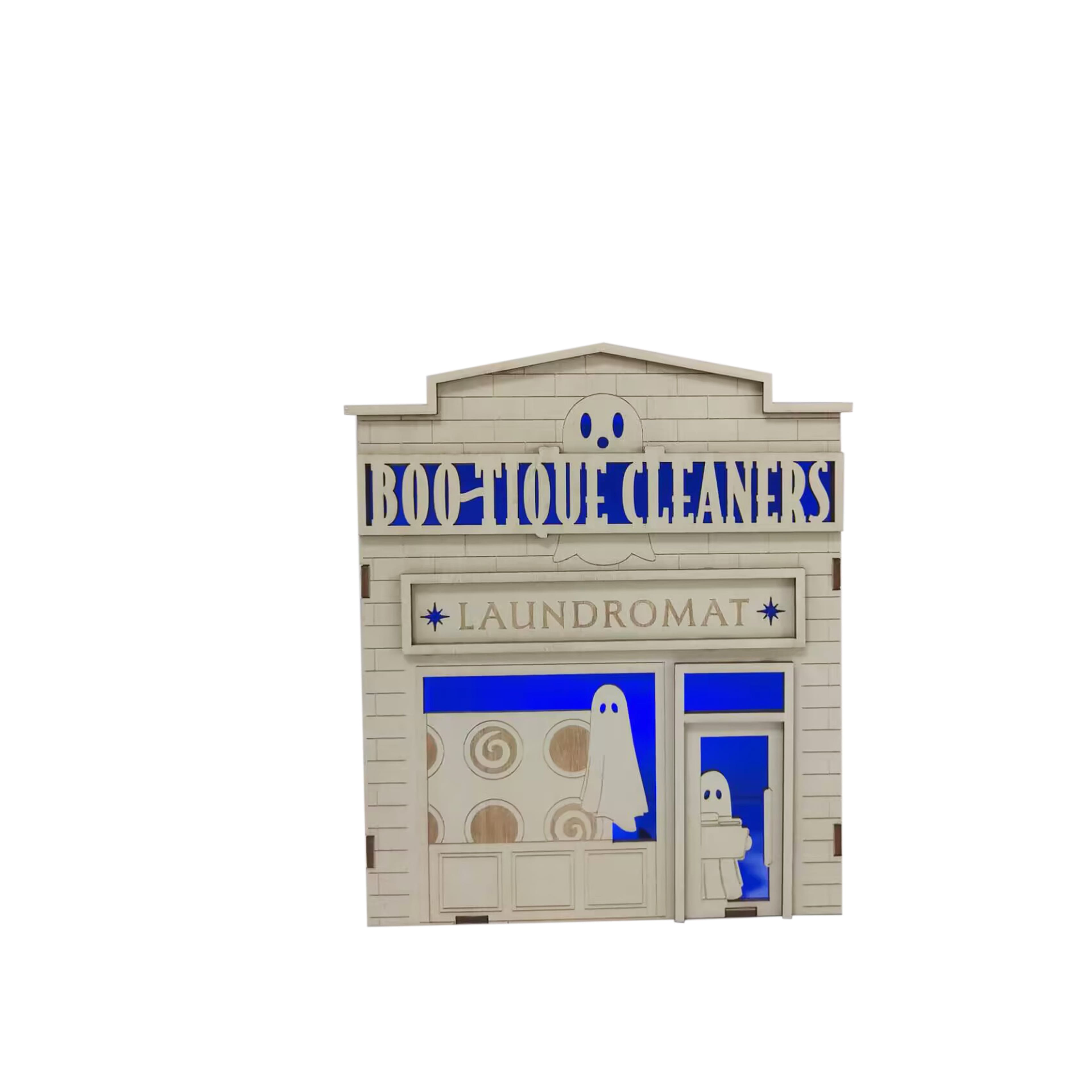 7" Boo-Tique Cleaners DIY Wood Décor by Make Market®