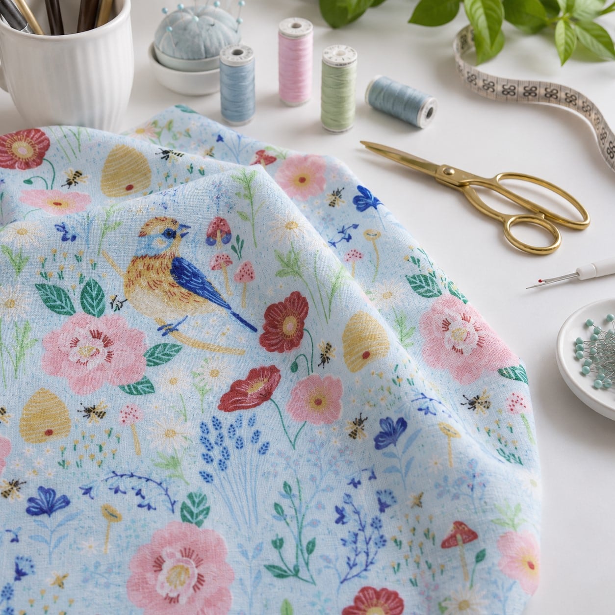 Super Snuggle Packed Spring Floral Cotton Flannel - Image 3