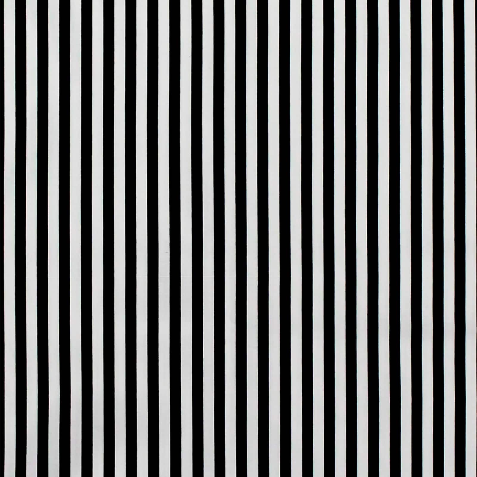 Camelot Fabrics Mixology Black & White Stripes Cotton Fabric
