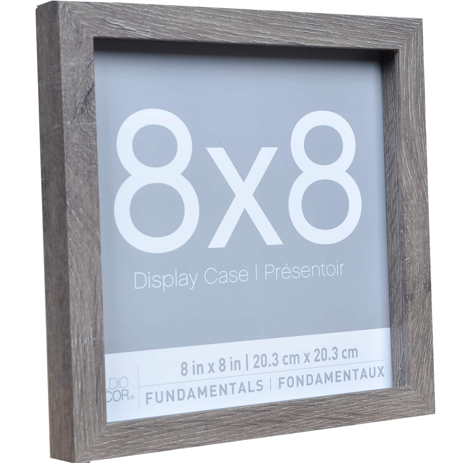 3 Pack Fundamentals 8" x 8" Gray Shadow Boxes by Studio Décor® - Image 3