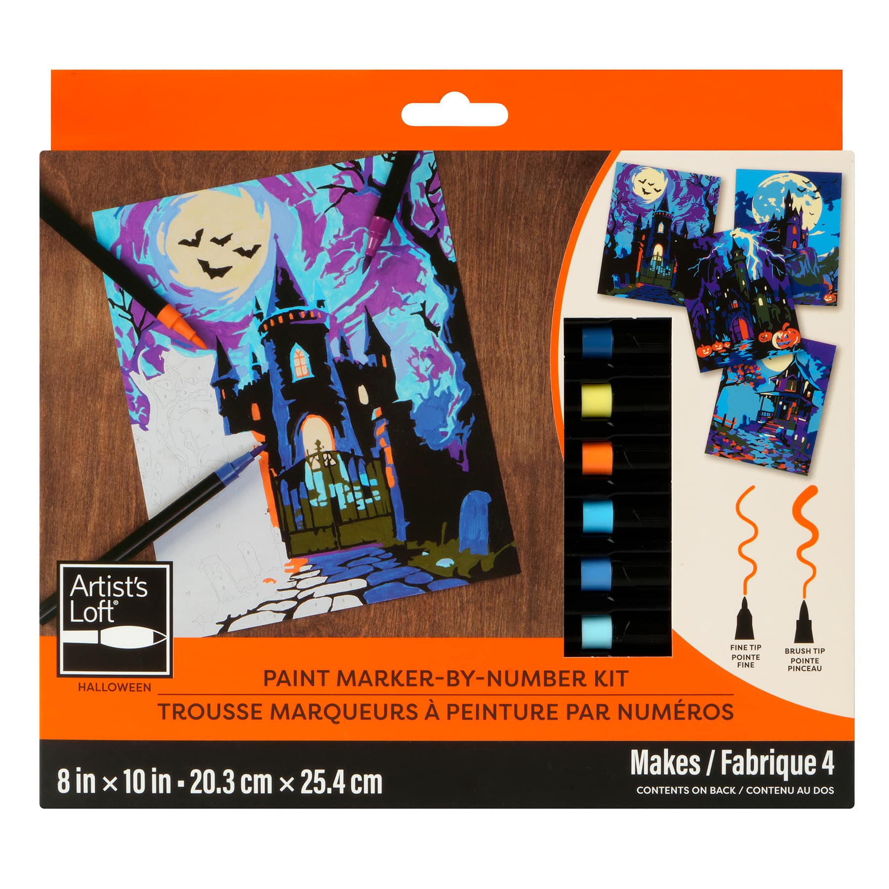 Haunted Houses Paint Marker-by-Number Kit by Artist's Loft®