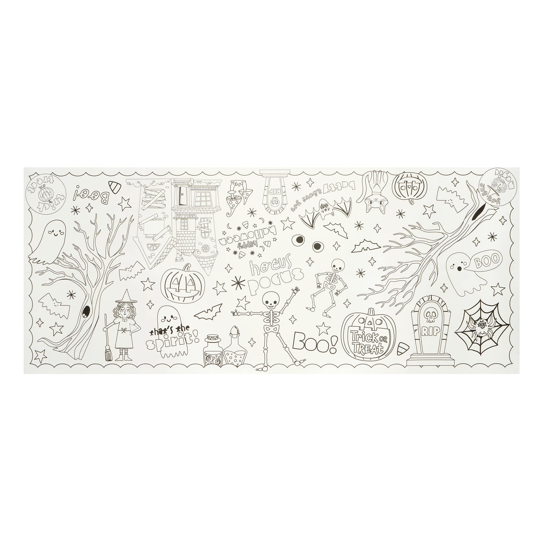 Halloween Color Your Own Skeleton Color-in Poster by Creatology™