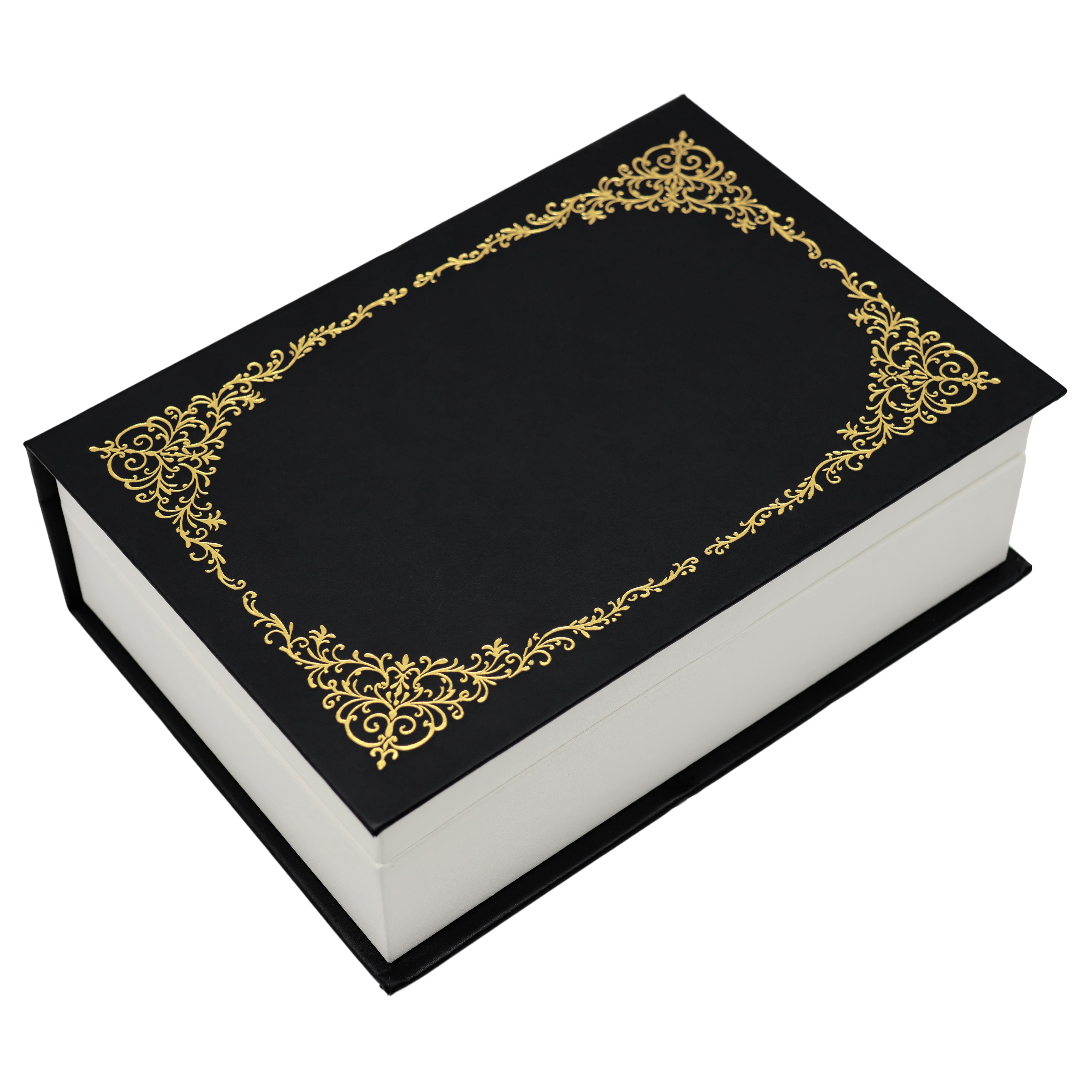 Black & Gold Book Jewelry Box by Bead Landing™