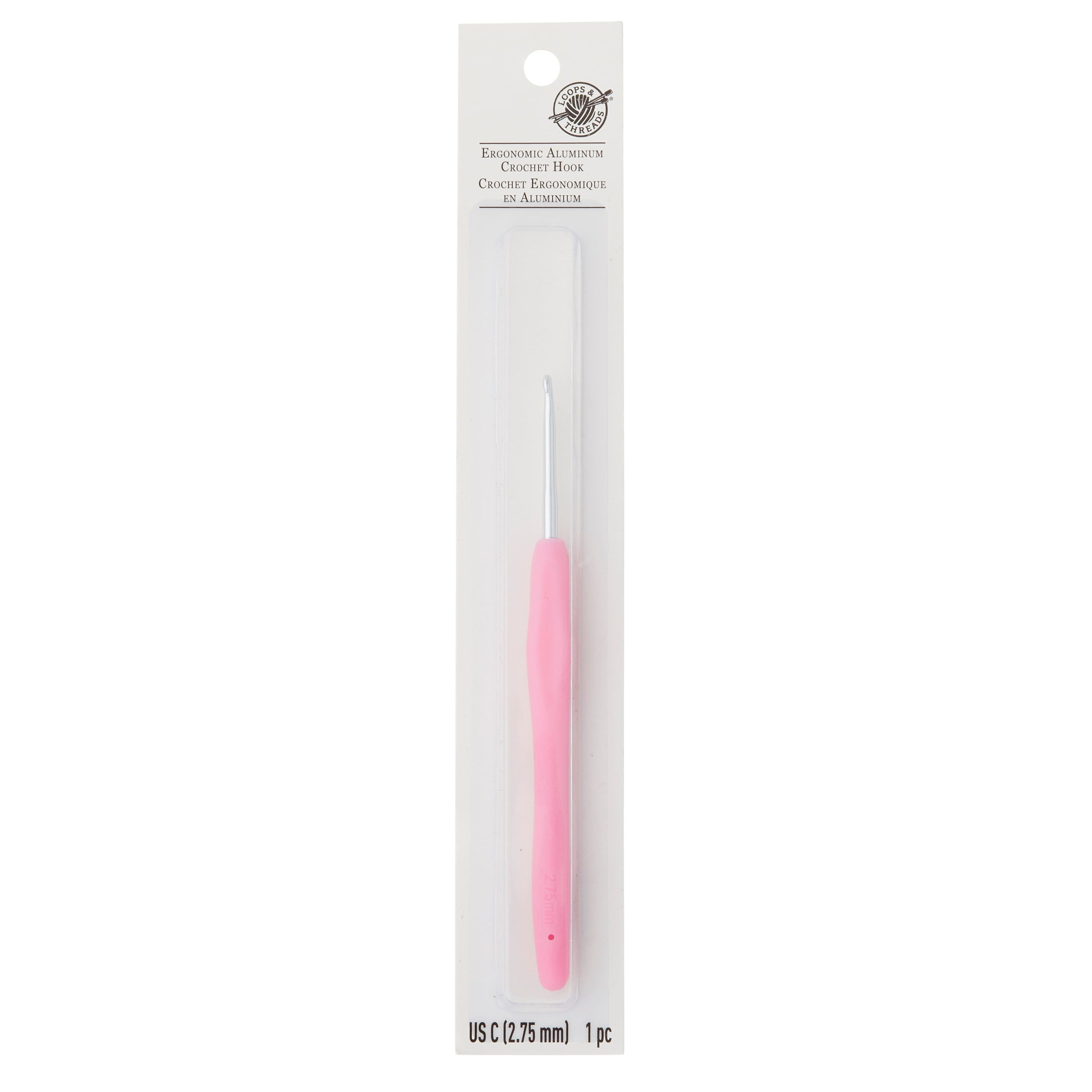 Ergonomic Aluminum Crochet Hook by Loops & Threads® - Image 3