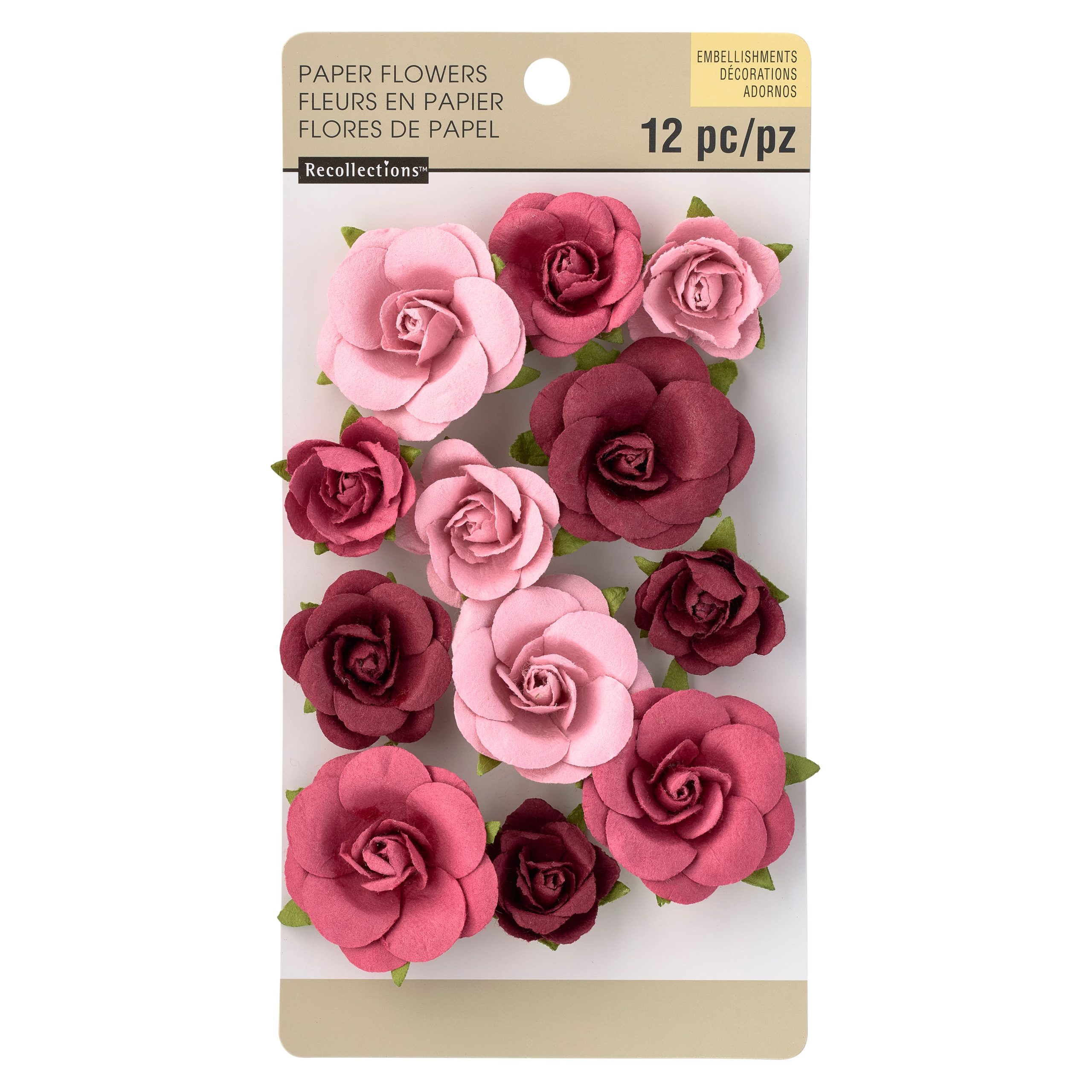 Red Sweetwater Paper Flower Embellishments By Recollections™ - Image 3