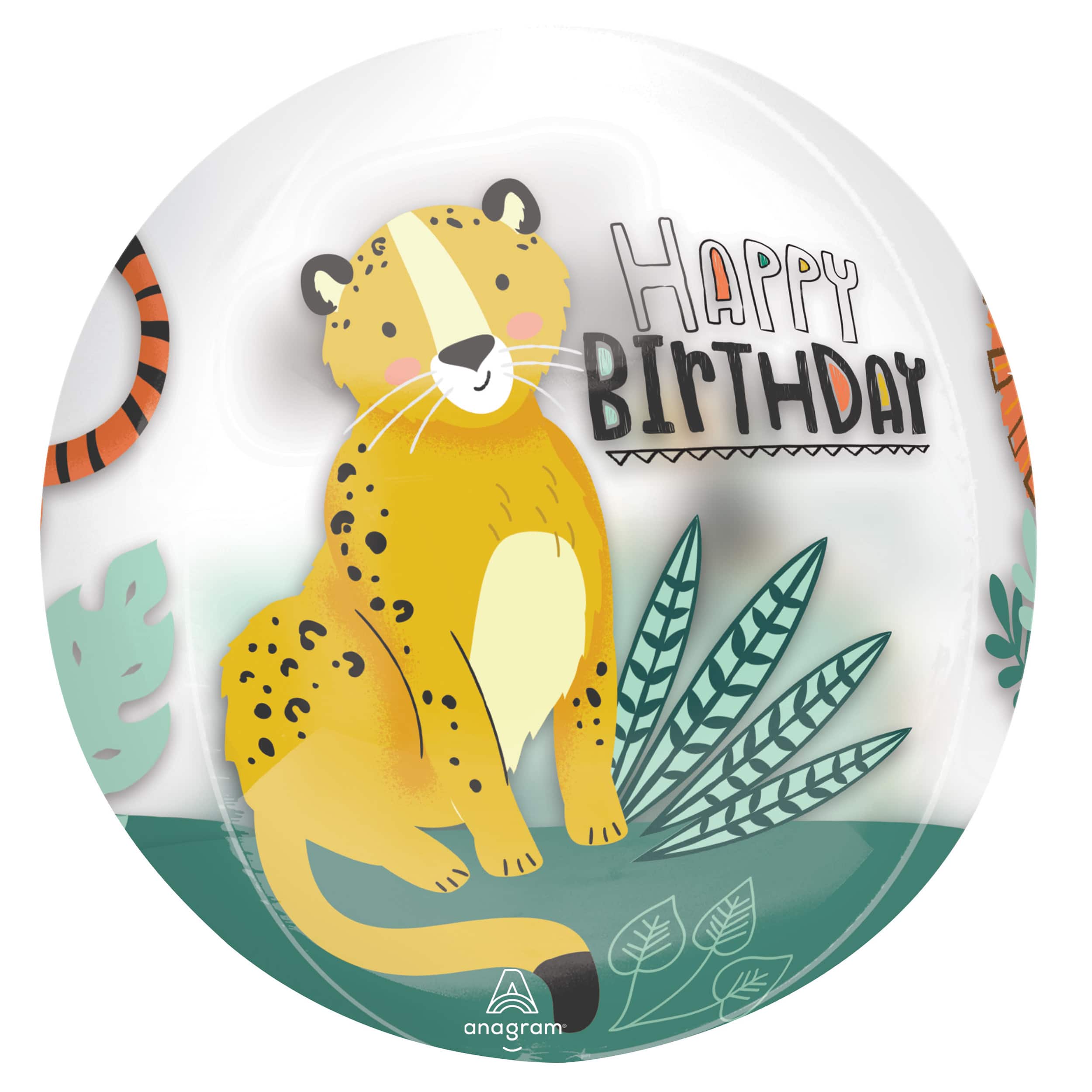 Orbz® XL™ 16" Get Wild Birthday Clear Foil Balloon - Image 4