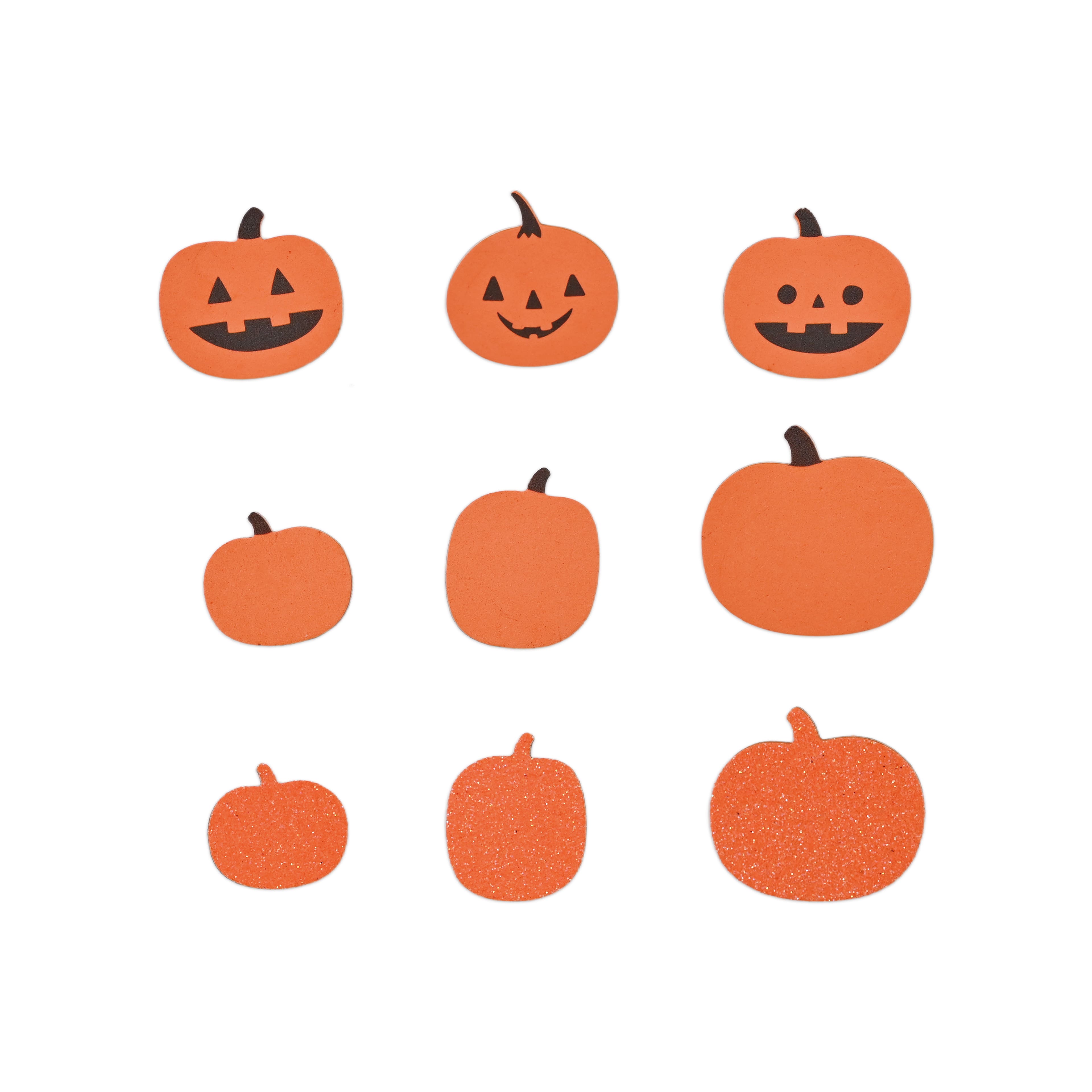 Foam Jack-o'-Lantern & Pumpkin Stickers by Creatology™