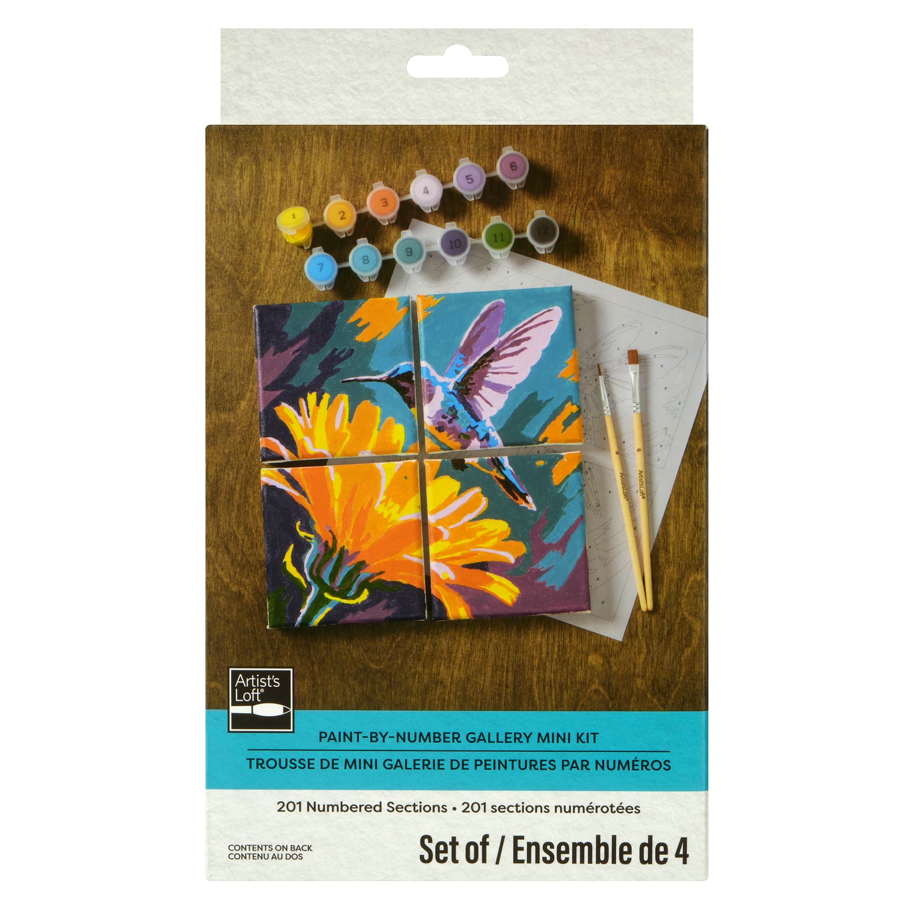 Hummingbird Paint-by-Number Gallery Mini Kit by Artist's Loft®