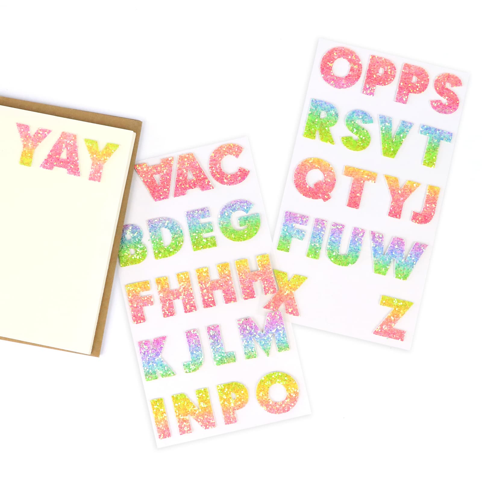 Rainbow Glitter Alphabet Stickers by Recollections™ - Image 2