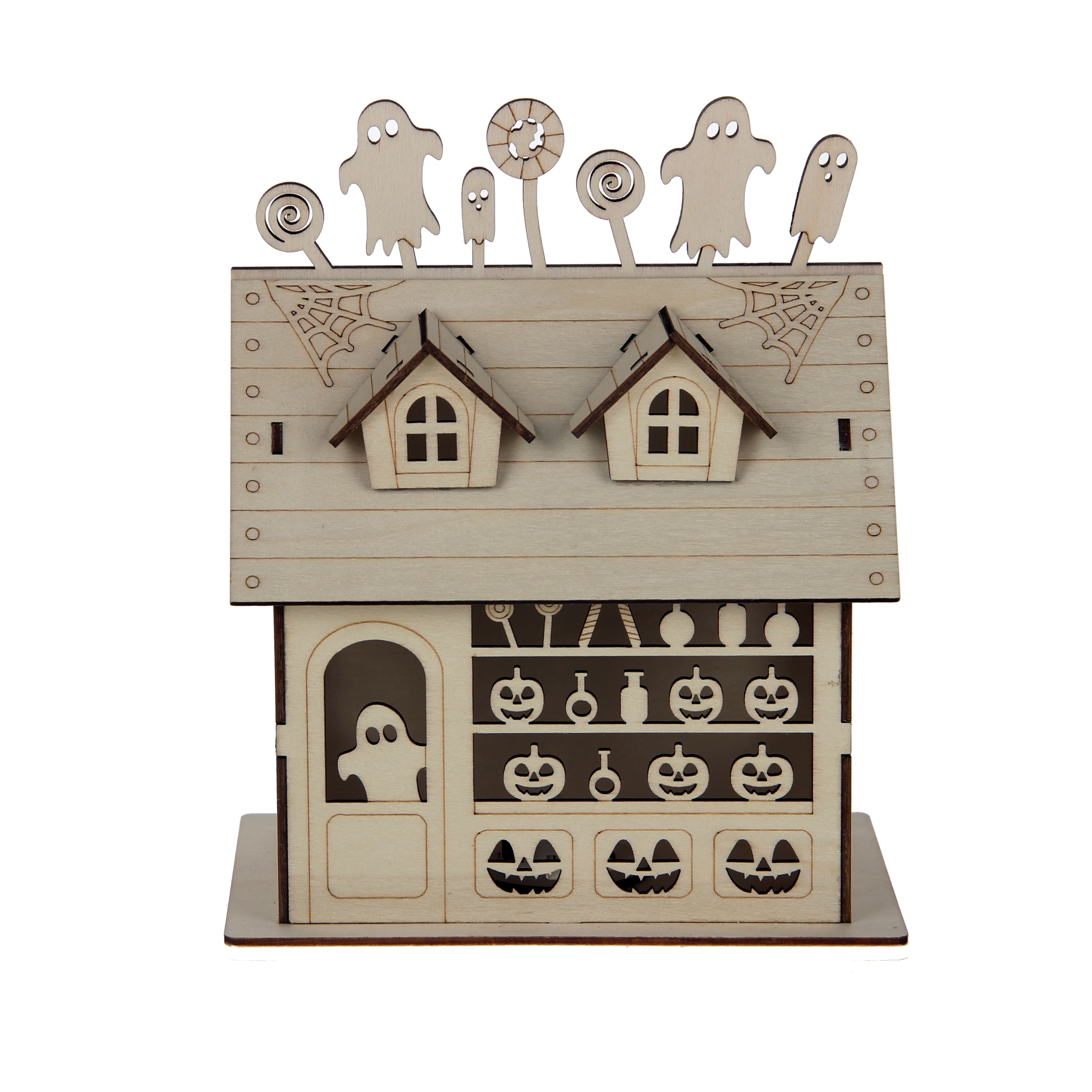 7.5" Haunted Candy Shop DIY LED Wood Décor by Make Market®