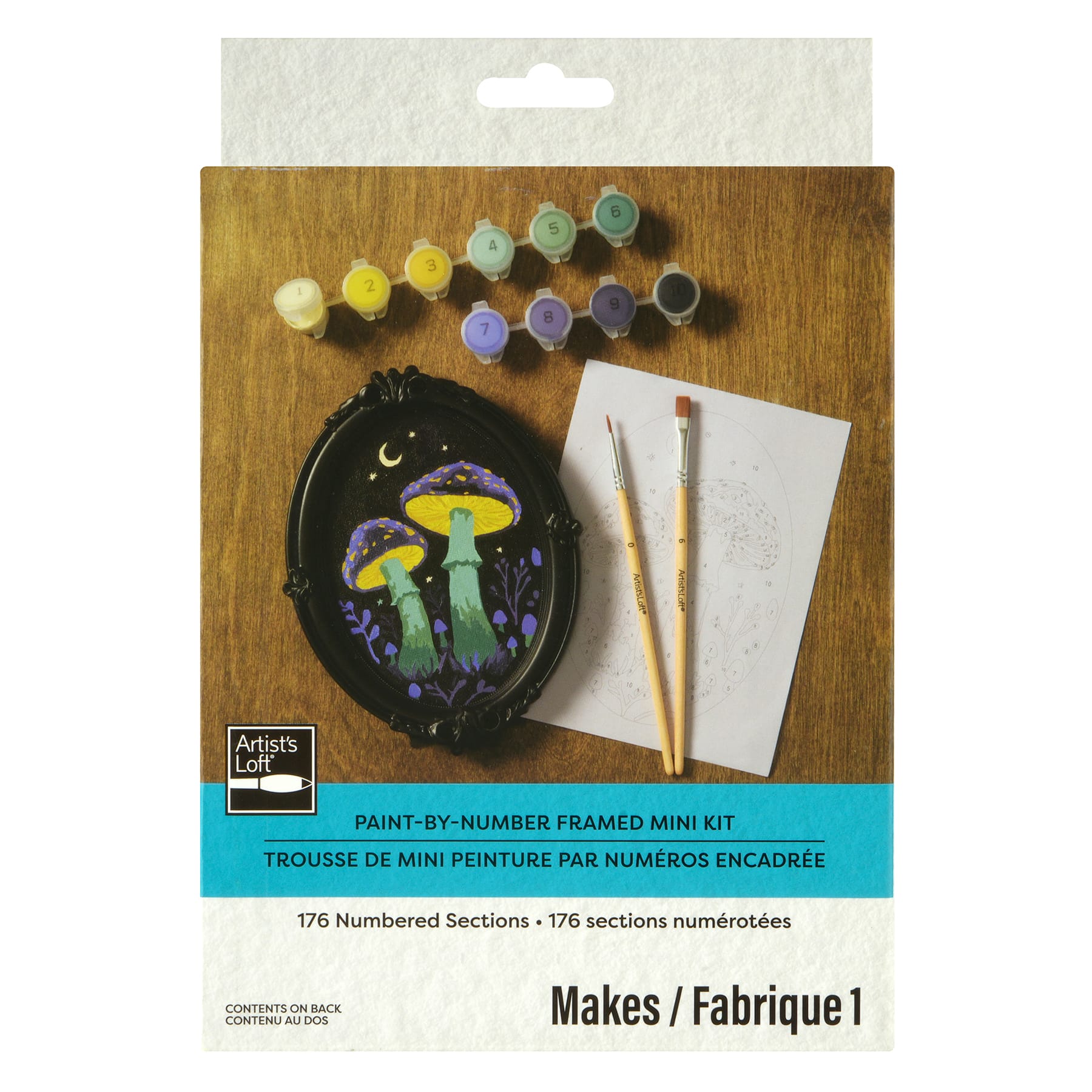 Mushroom Paint-by-Number Framed Mini Kit by Artist's Loft®