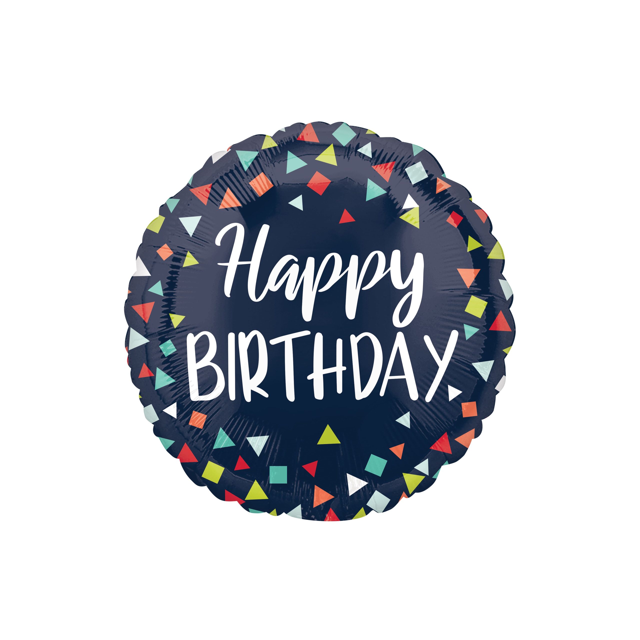 17" Happy Birthday Multi Shapes Foil Balloon